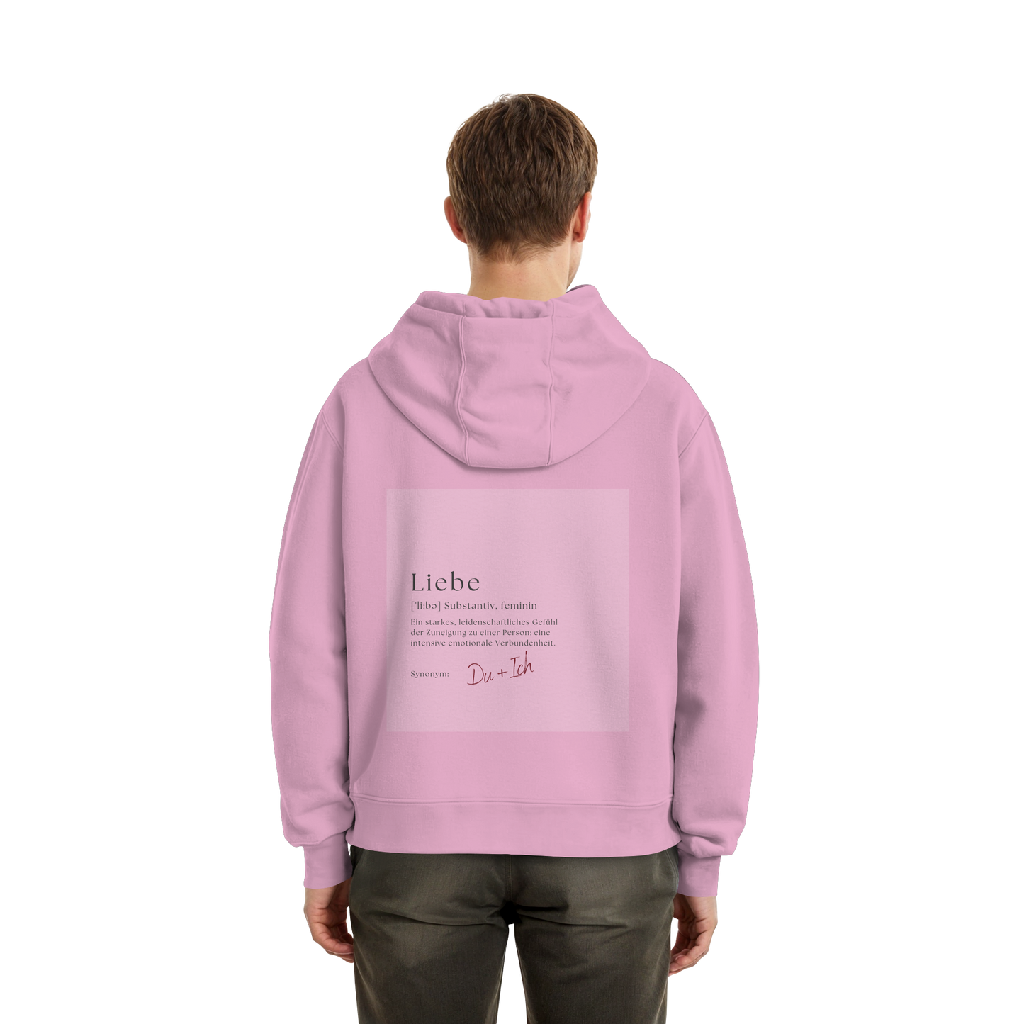 Liebe = Du+Ich - Fluffy Boxcut Hoodie