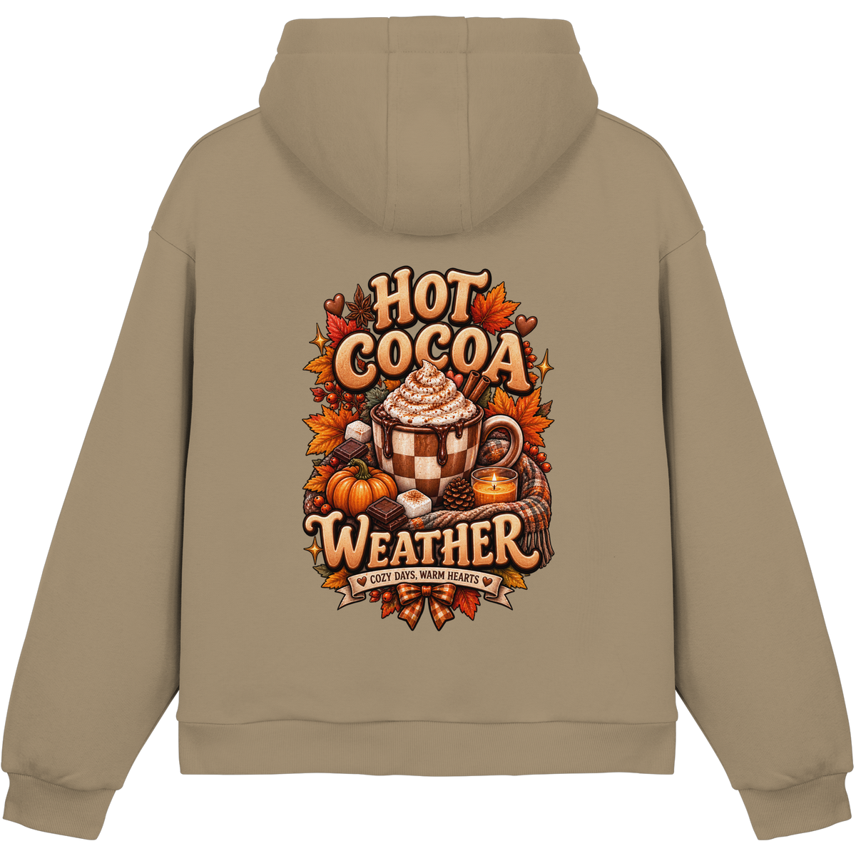 Herbst Schokolade - Fluffy Boxcut Hoodie