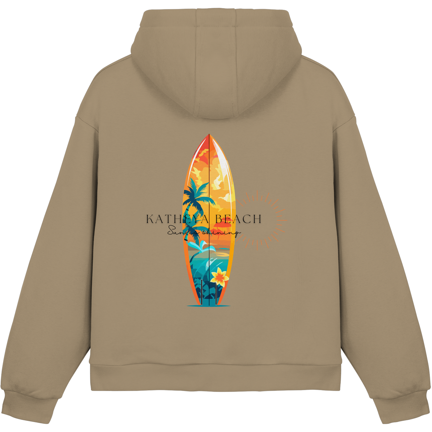 Katheya - Beach  - Fluffy Boxcut Hoodie