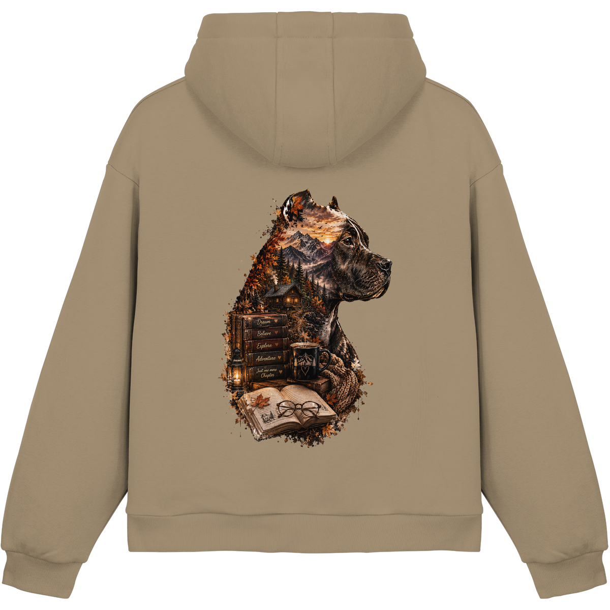 Dog Books - Fluffy Boxcut Hoodie