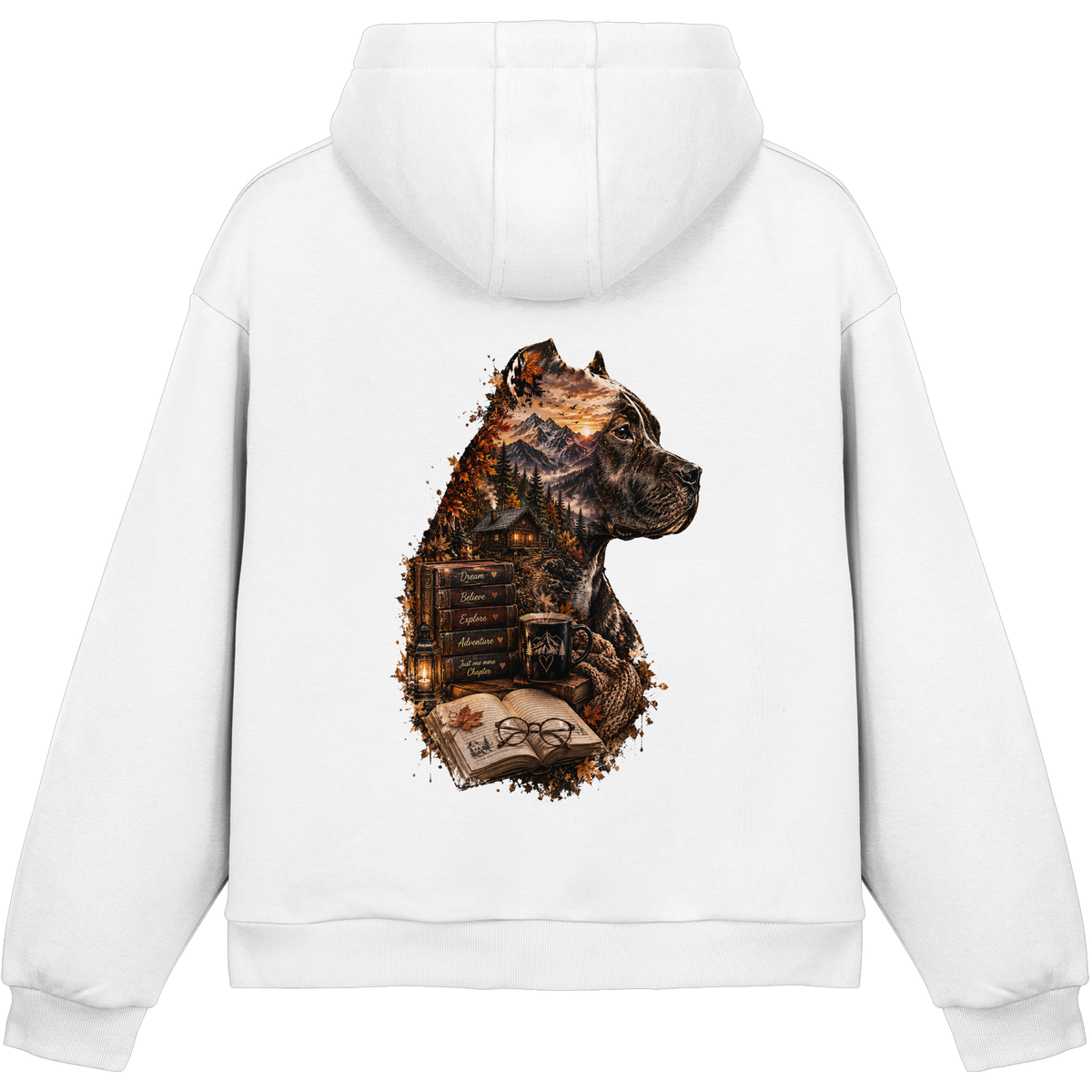 Dog Books - Fluffy Boxcut Hoodie