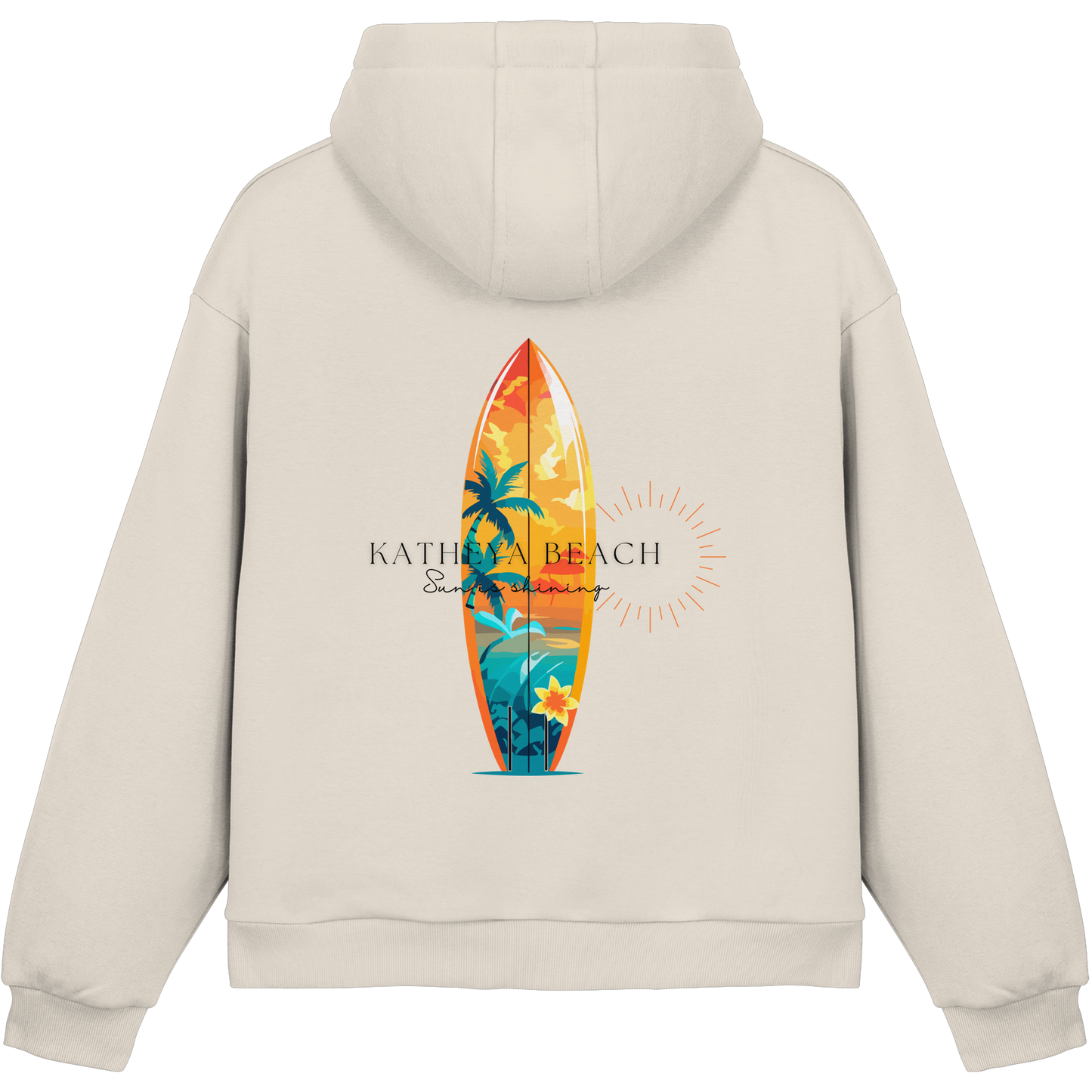 Katheya - Beach  - Fluffy Boxcut Hoodie