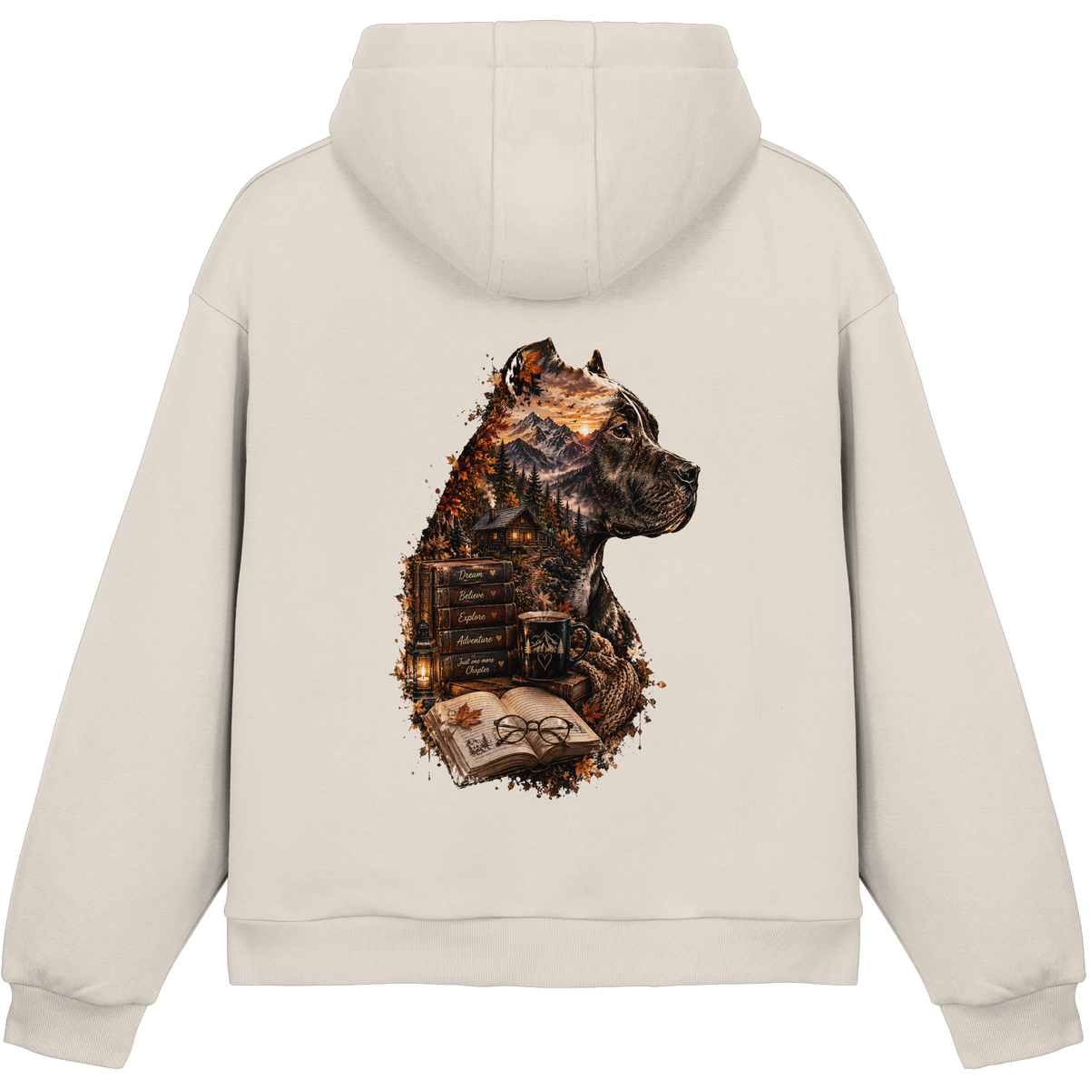 Dog Books - Fluffy Boxcut Hoodie