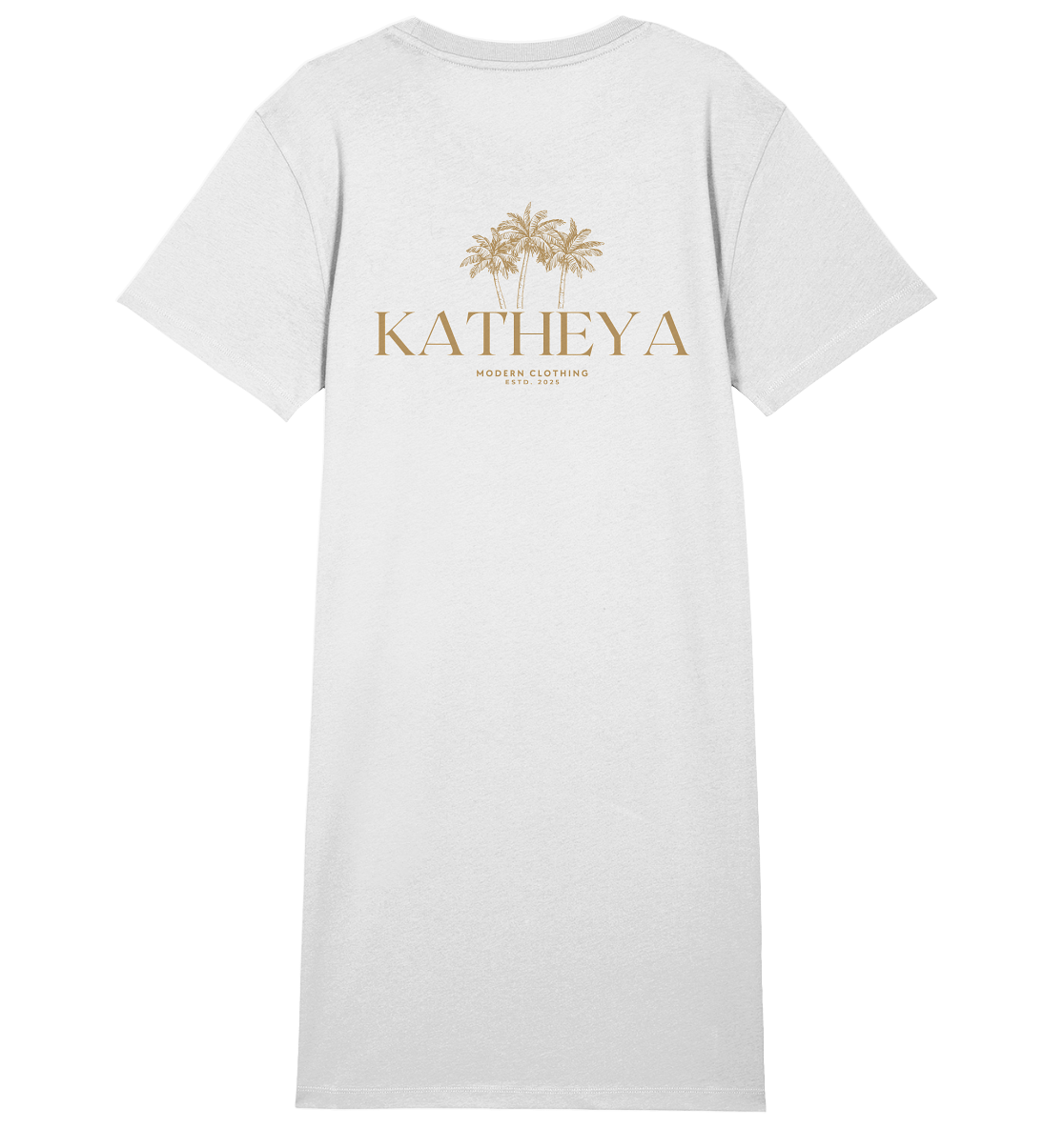 KATHEYA - GOLD - Ladies Organic Shirt Dress
