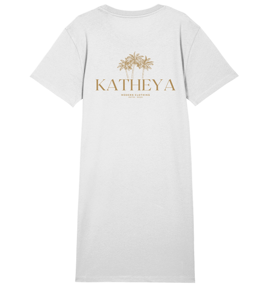 KATHEYA - GOLD - Ladies Organic Shirt Dress