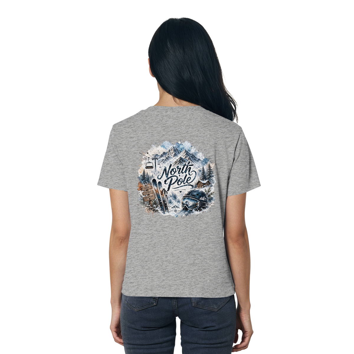 North Pole Ski - Ladies Organic Shirt