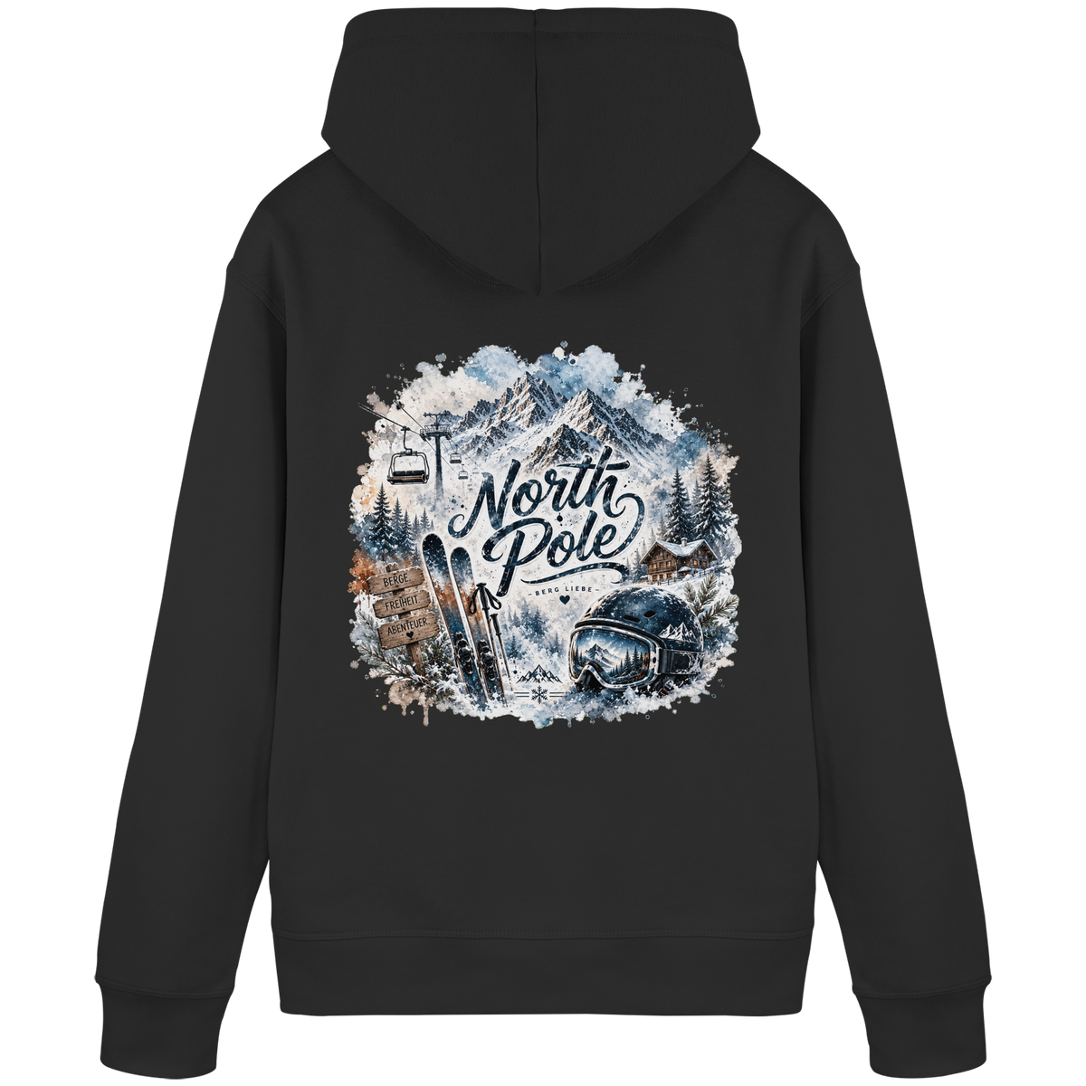 North Pole Ski - Organic Basic Hoodie