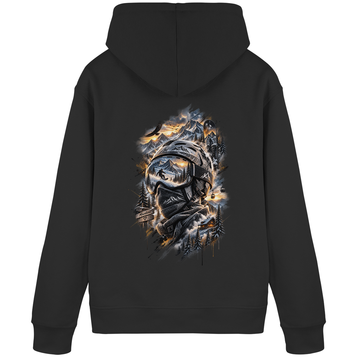 Ski Mountain - Organic Basic Hoodie