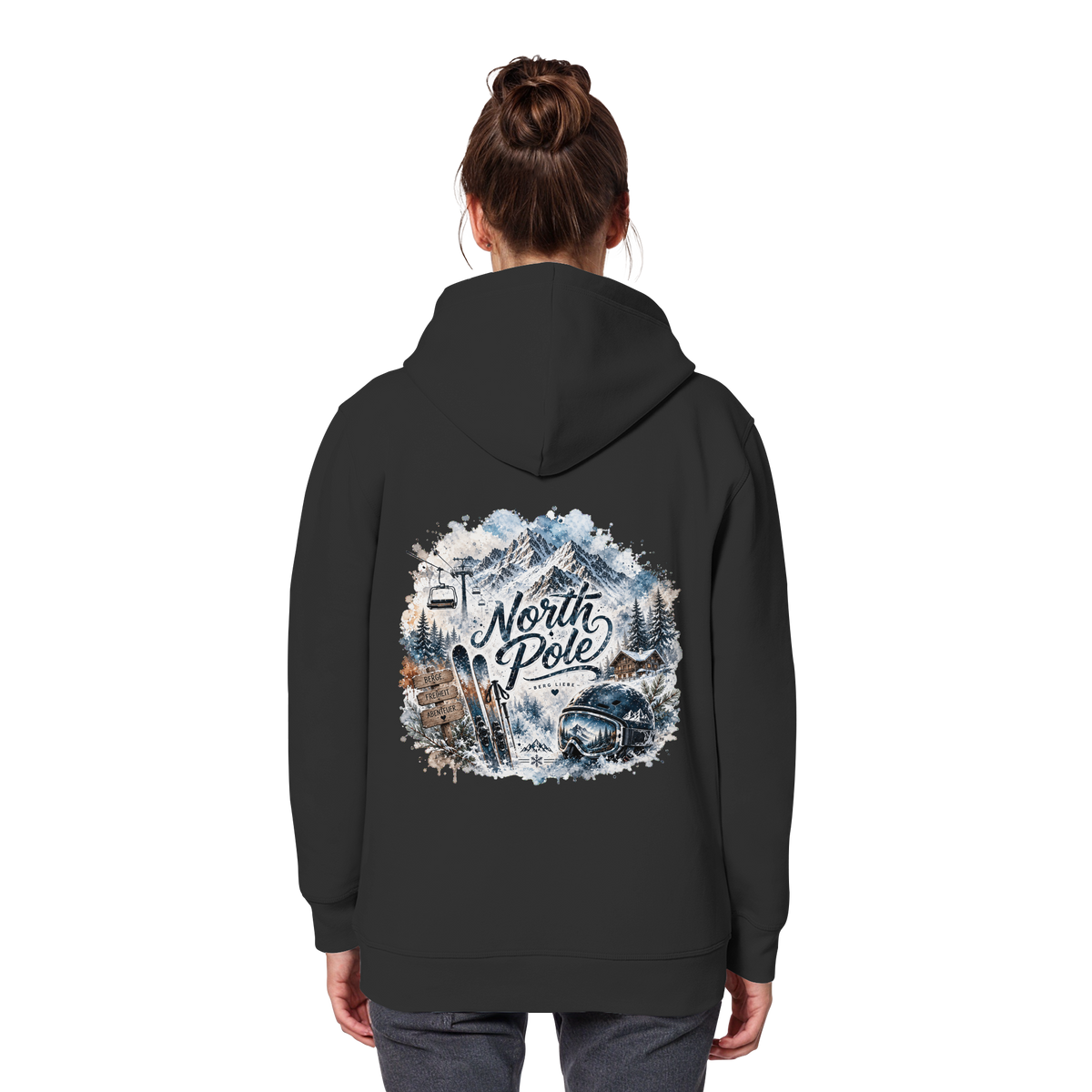 North Pole Ski - Organic Basic Hoodie