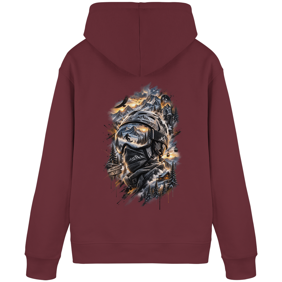 Ski Mountain - Organic Basic Hoodie