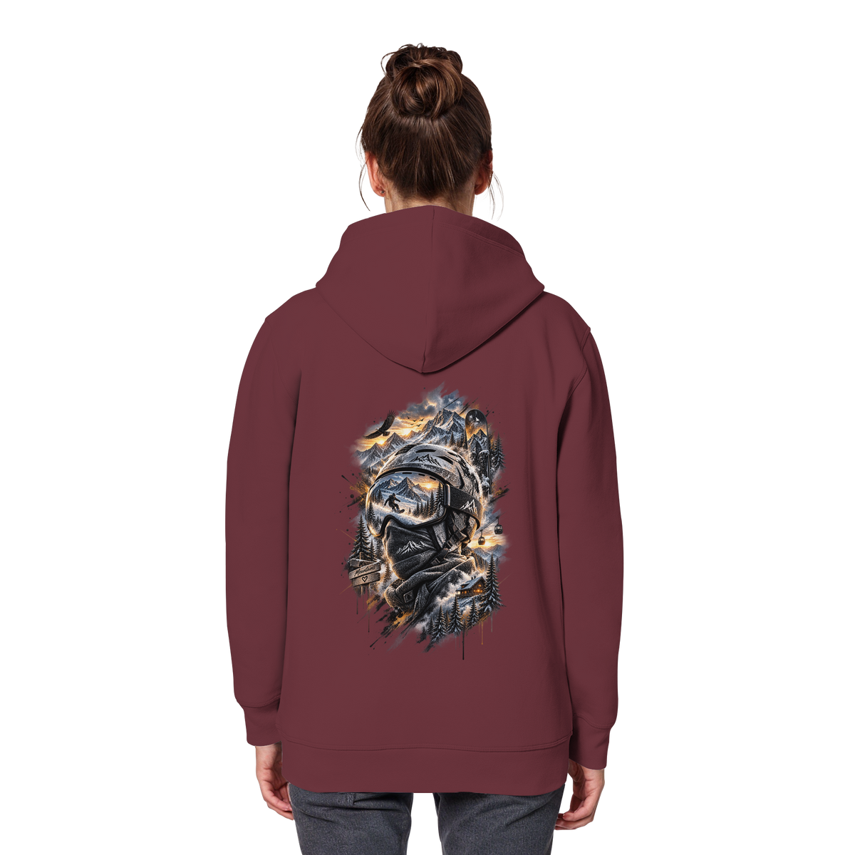 Ski Mountain - Organic Basic Hoodie