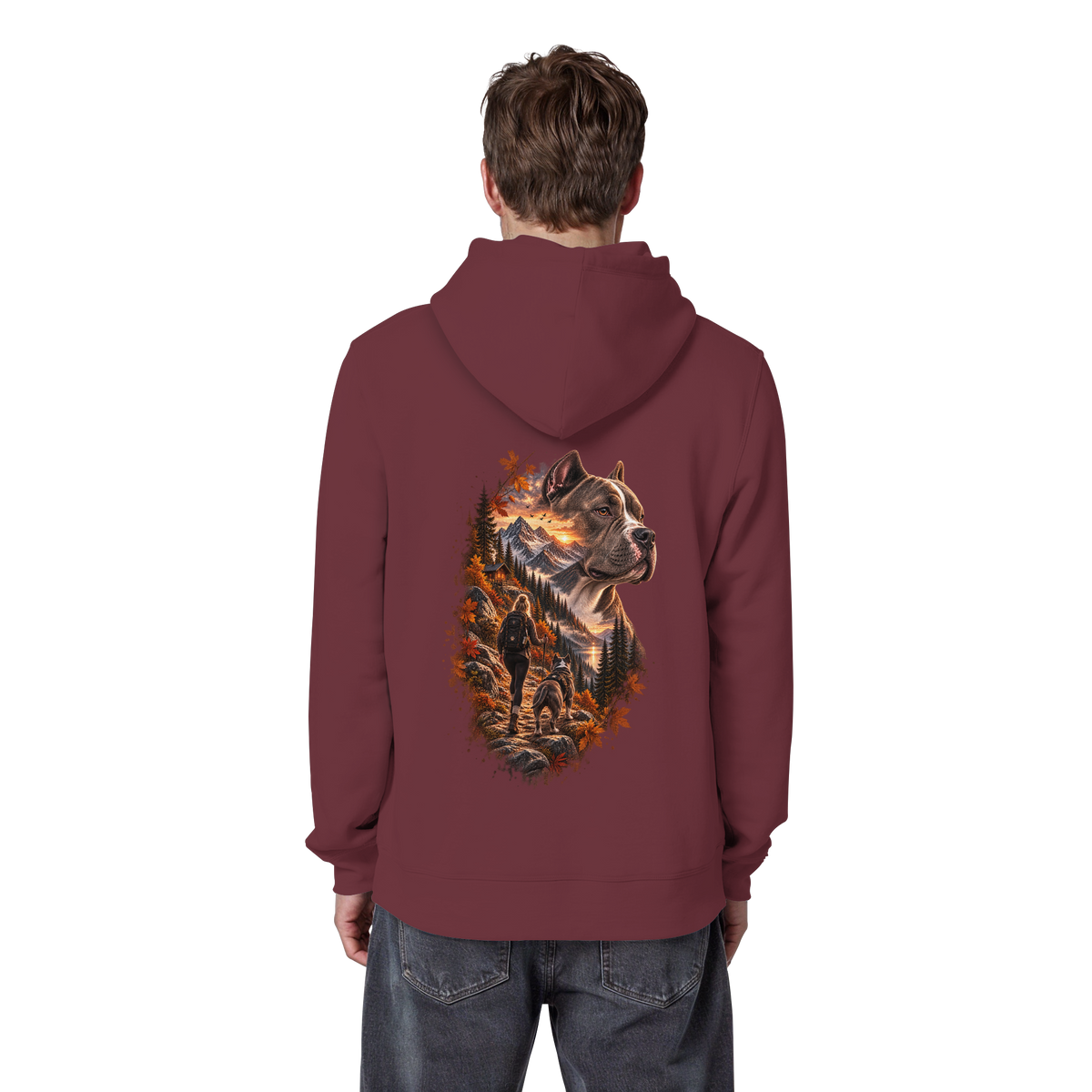 Dog Mountain Gray - Organic Basic Hoodie