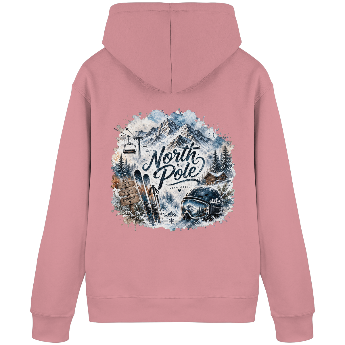 North Pole Ski - Organic Basic Hoodie