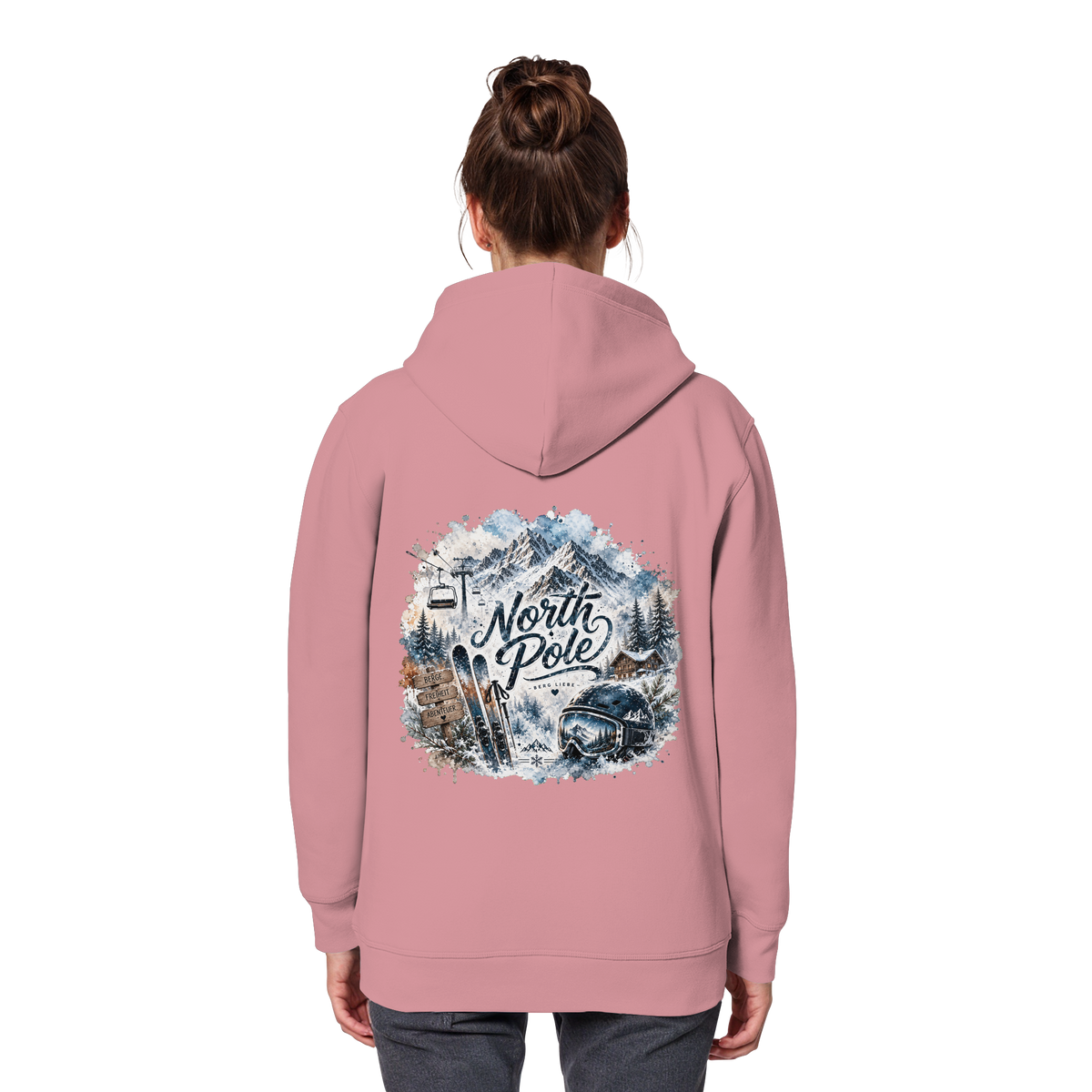 North Pole Ski - Organic Basic Hoodie