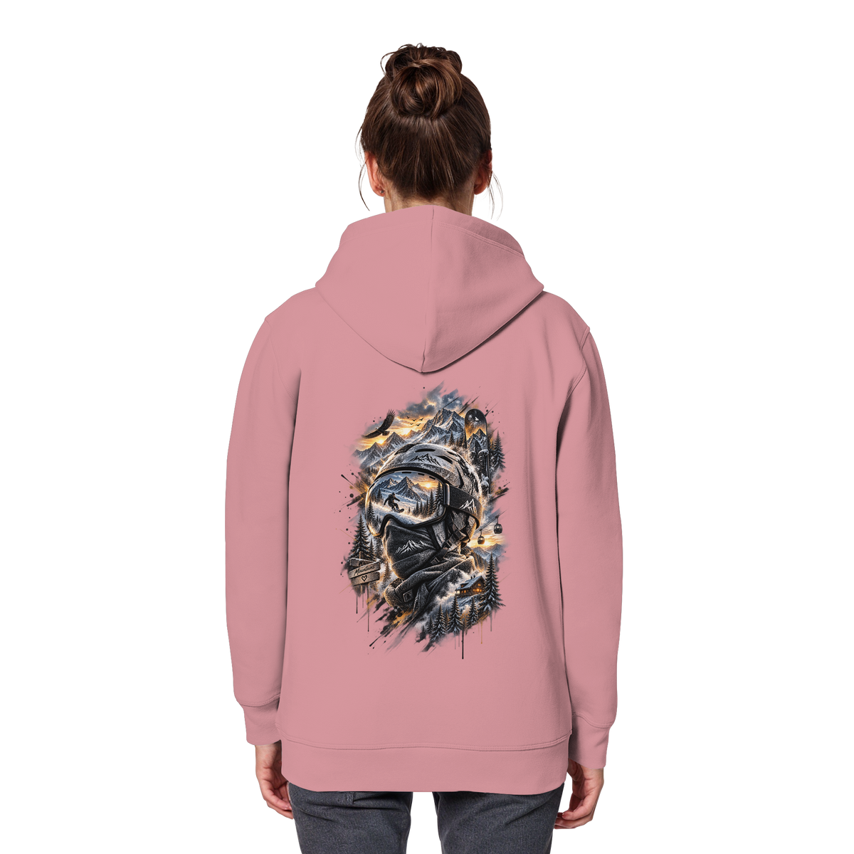 Ski Mountain - Organic Basic Hoodie