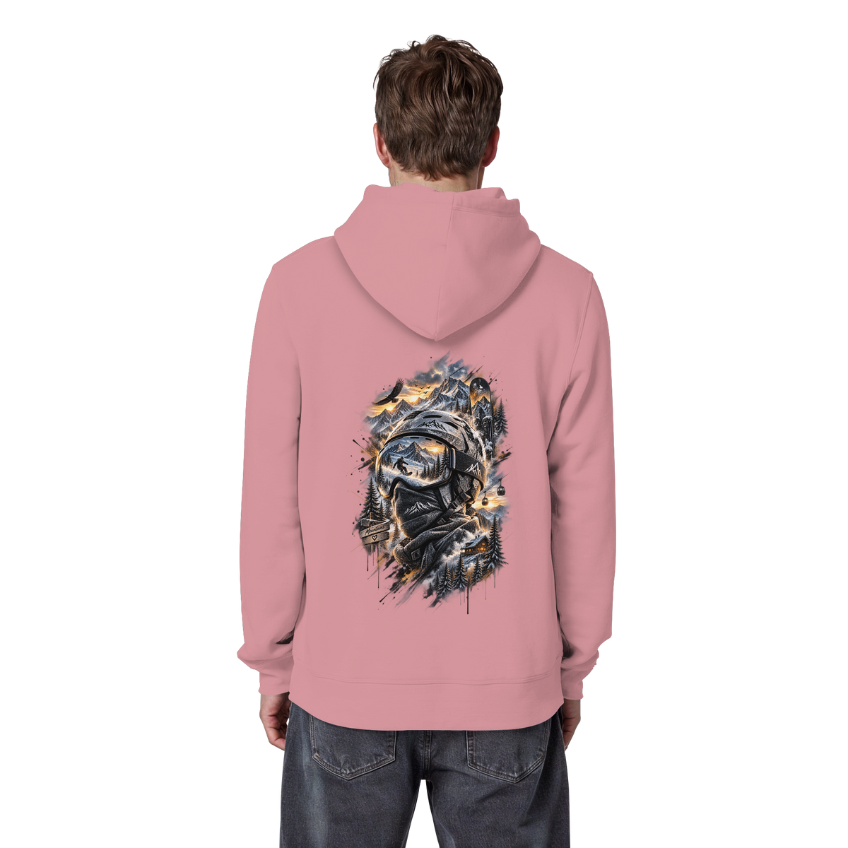 Ski Mountain - Organic Basic Hoodie