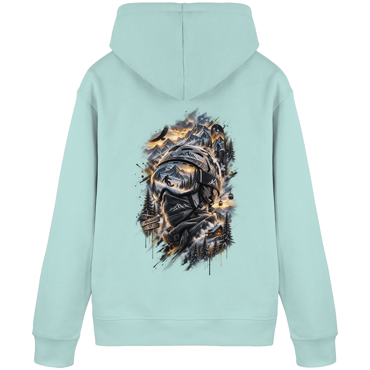 Ski Mountain - Organic Basic Hoodie