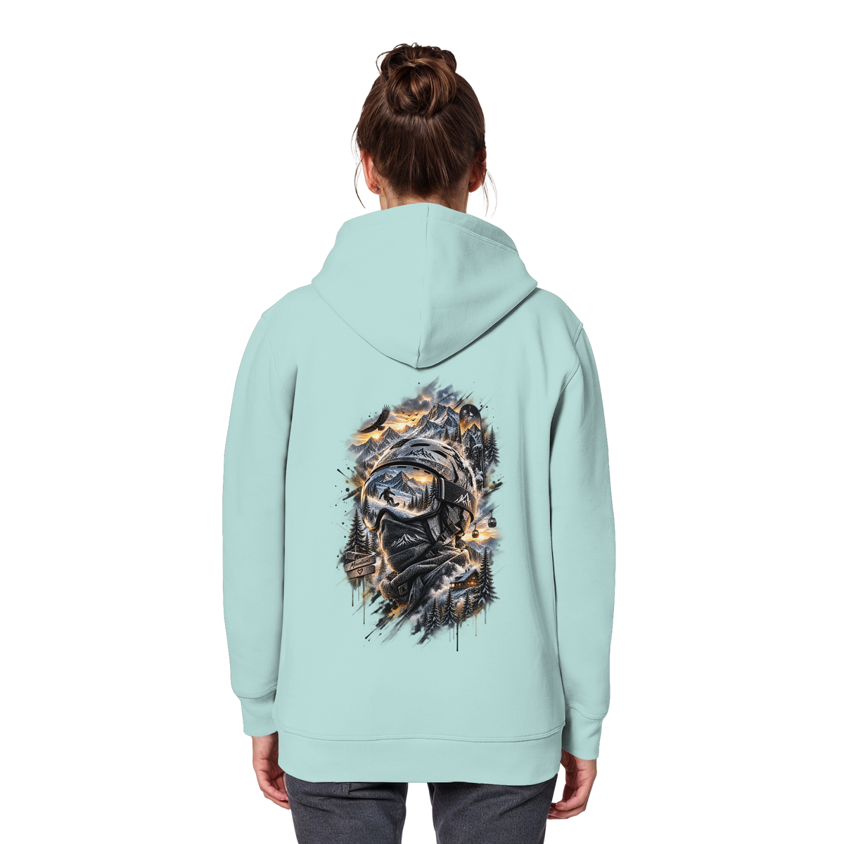 Ski Mountain - Organic Basic Hoodie
