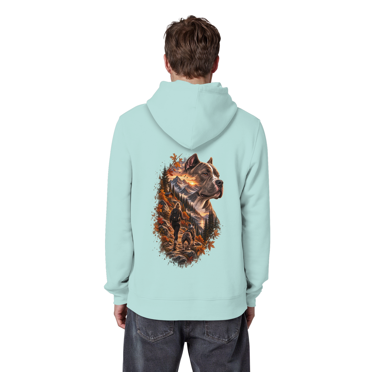 Dog Mountain Gray - Organic Basic Hoodie
