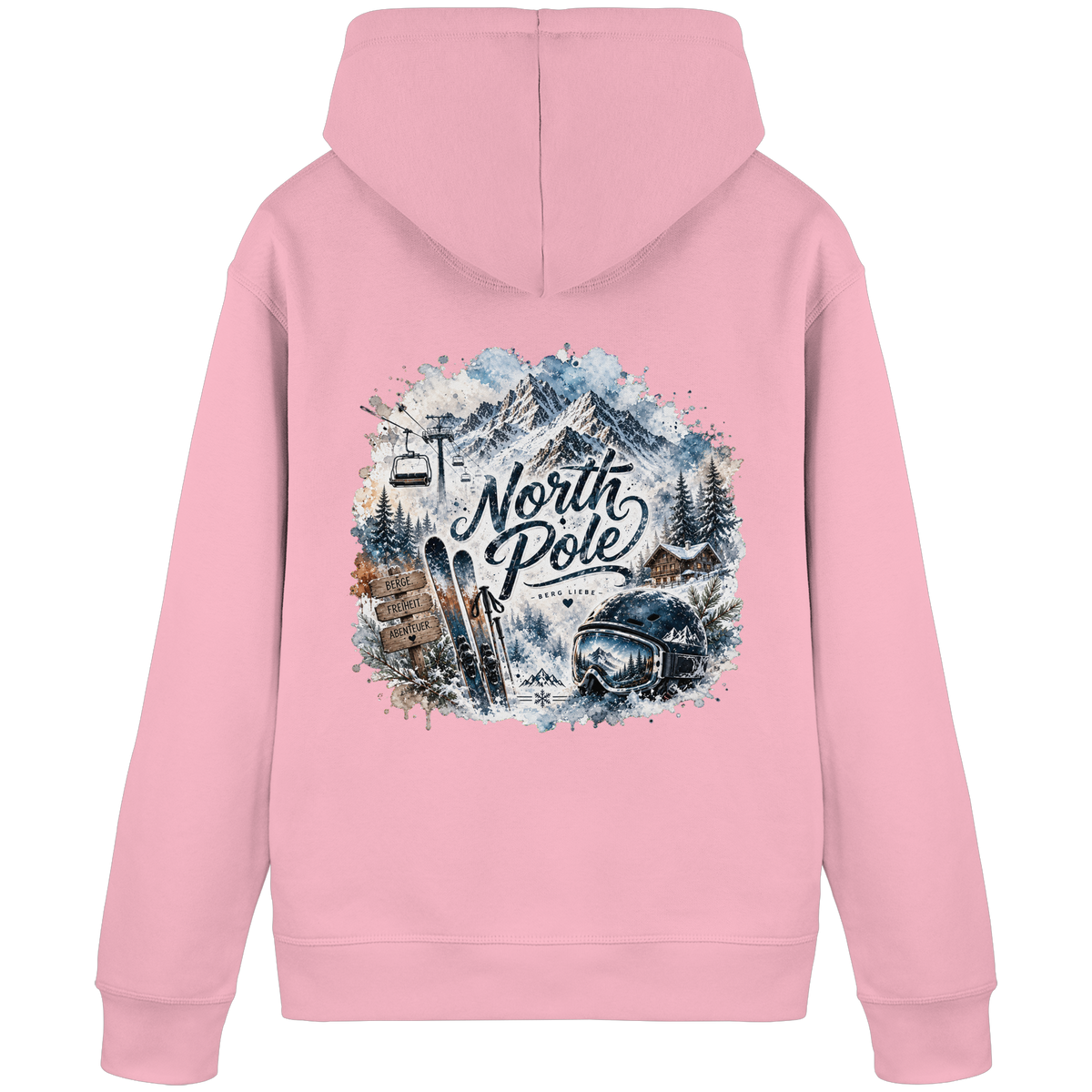 North Pole Ski - Organic Basic Hoodie