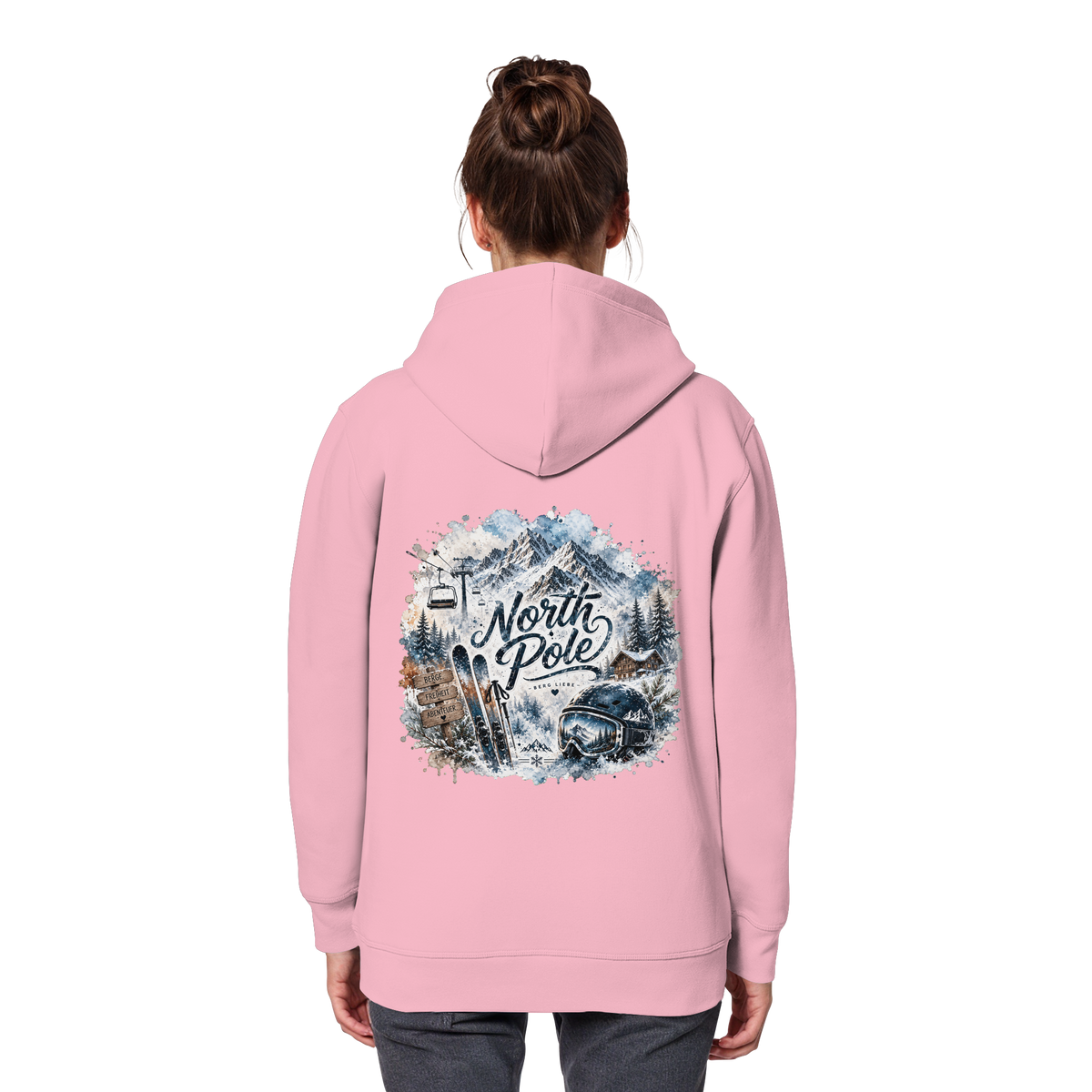 North Pole Ski - Organic Basic Hoodie