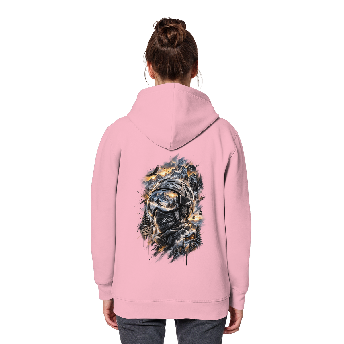 Ski Mountain - Organic Basic Hoodie