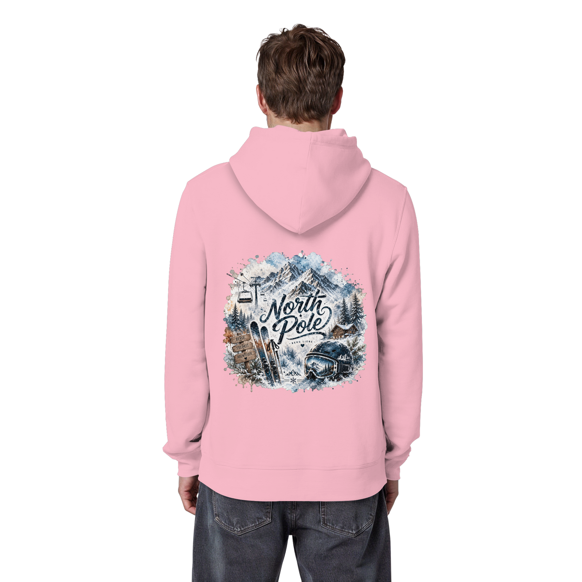 North Pole Ski - Organic Basic Hoodie