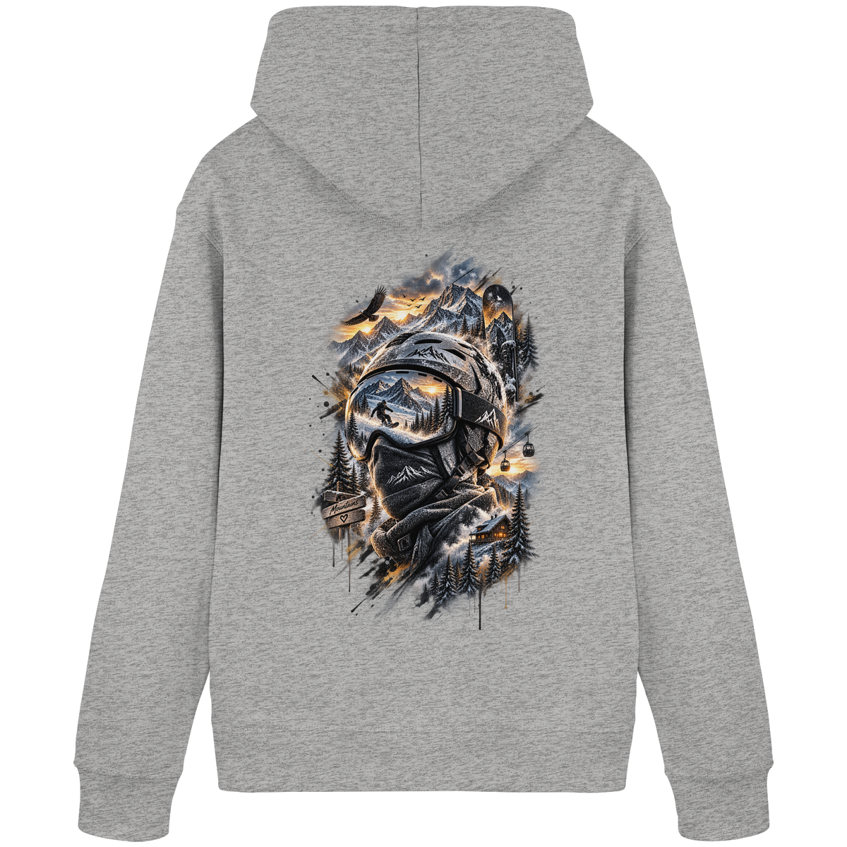 Ski Mountain - Organic Basic Hoodie