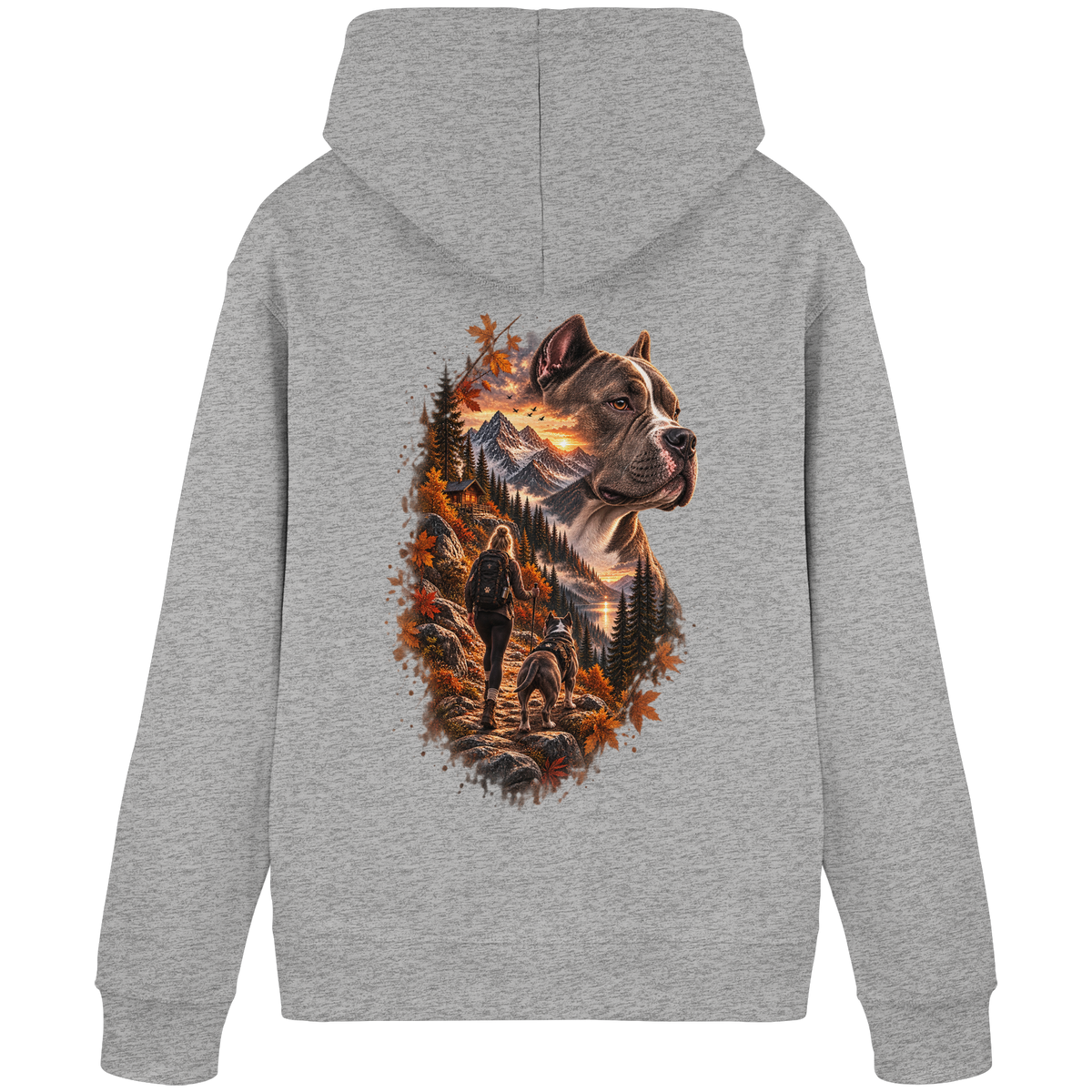 Dog Mountain Gray - Organic Basic Hoodie