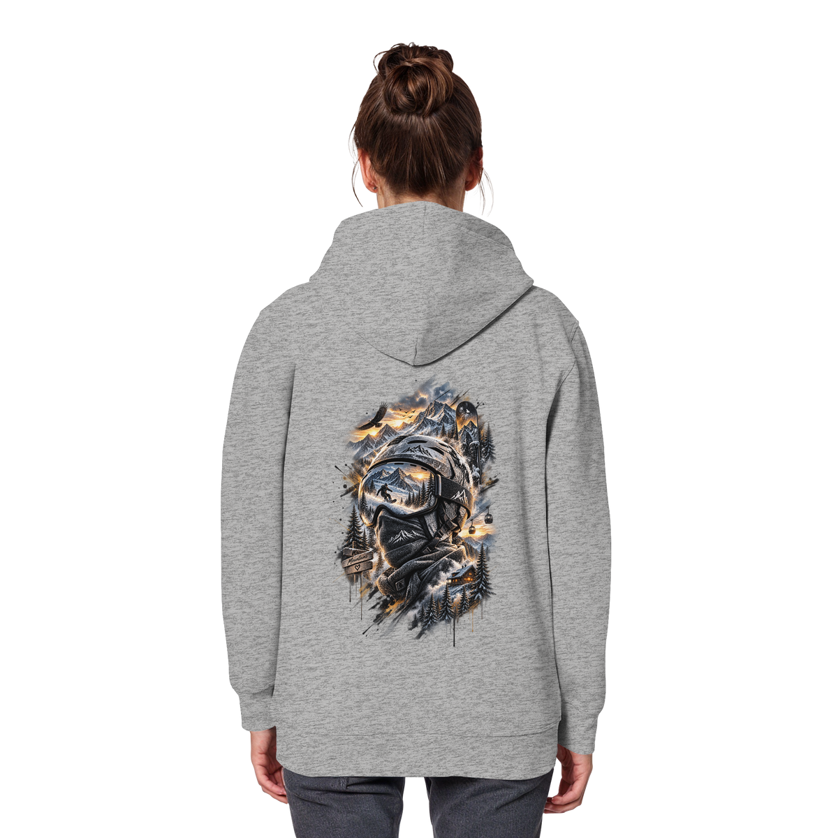 Ski Mountain - Organic Basic Hoodie