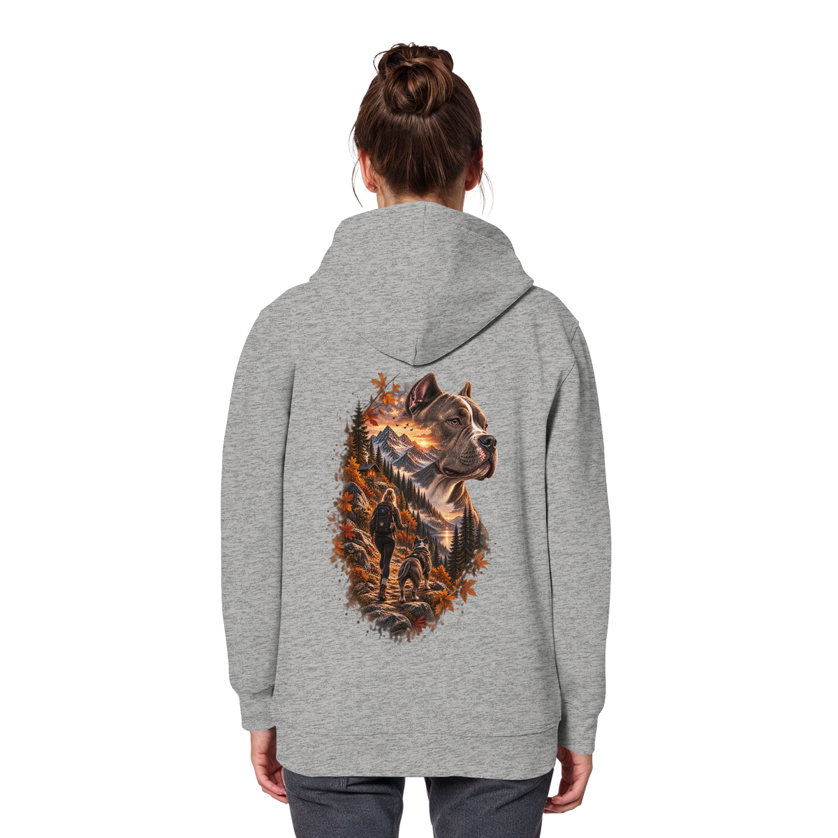 Dog Mountain Gray - Organic Basic Hoodie