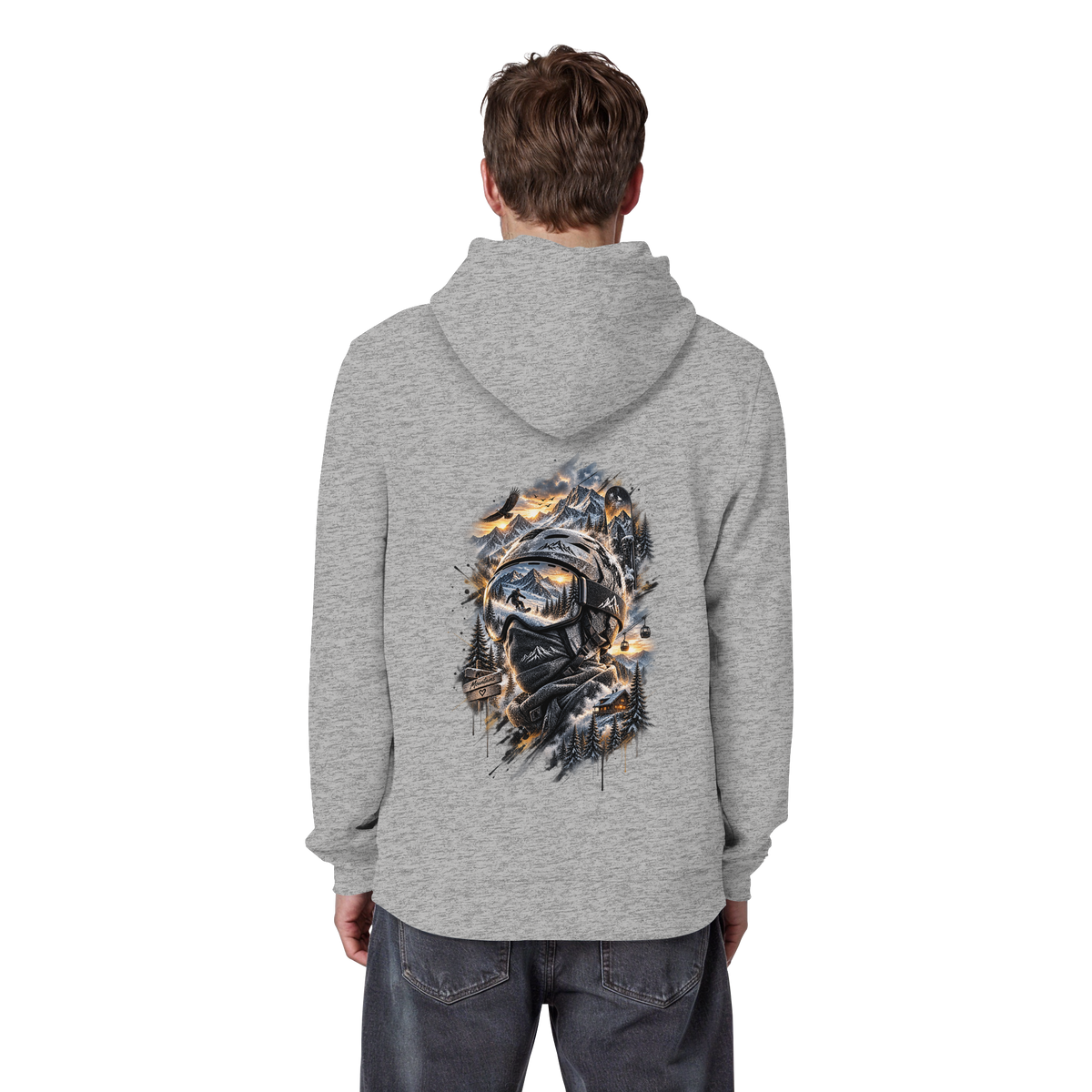 Ski Mountain - Organic Basic Hoodie