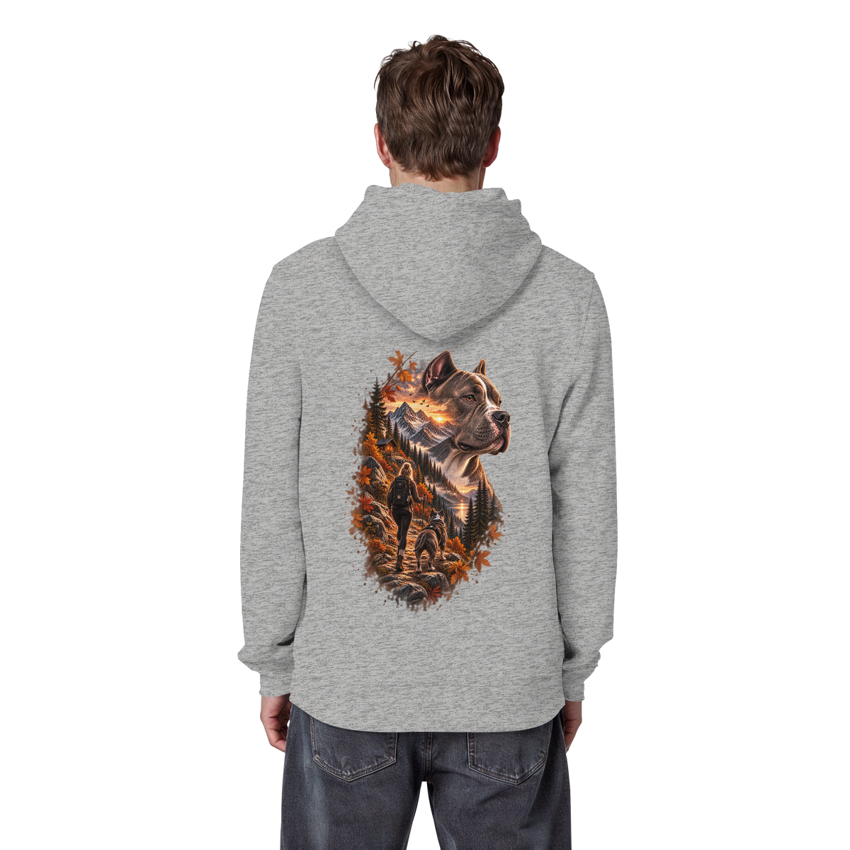 Dog Mountain Gray - Organic Basic Hoodie