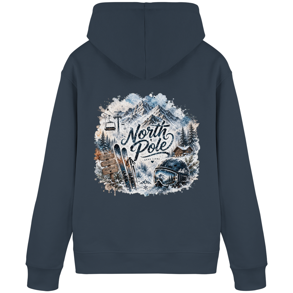 North Pole Ski - Organic Basic Hoodie