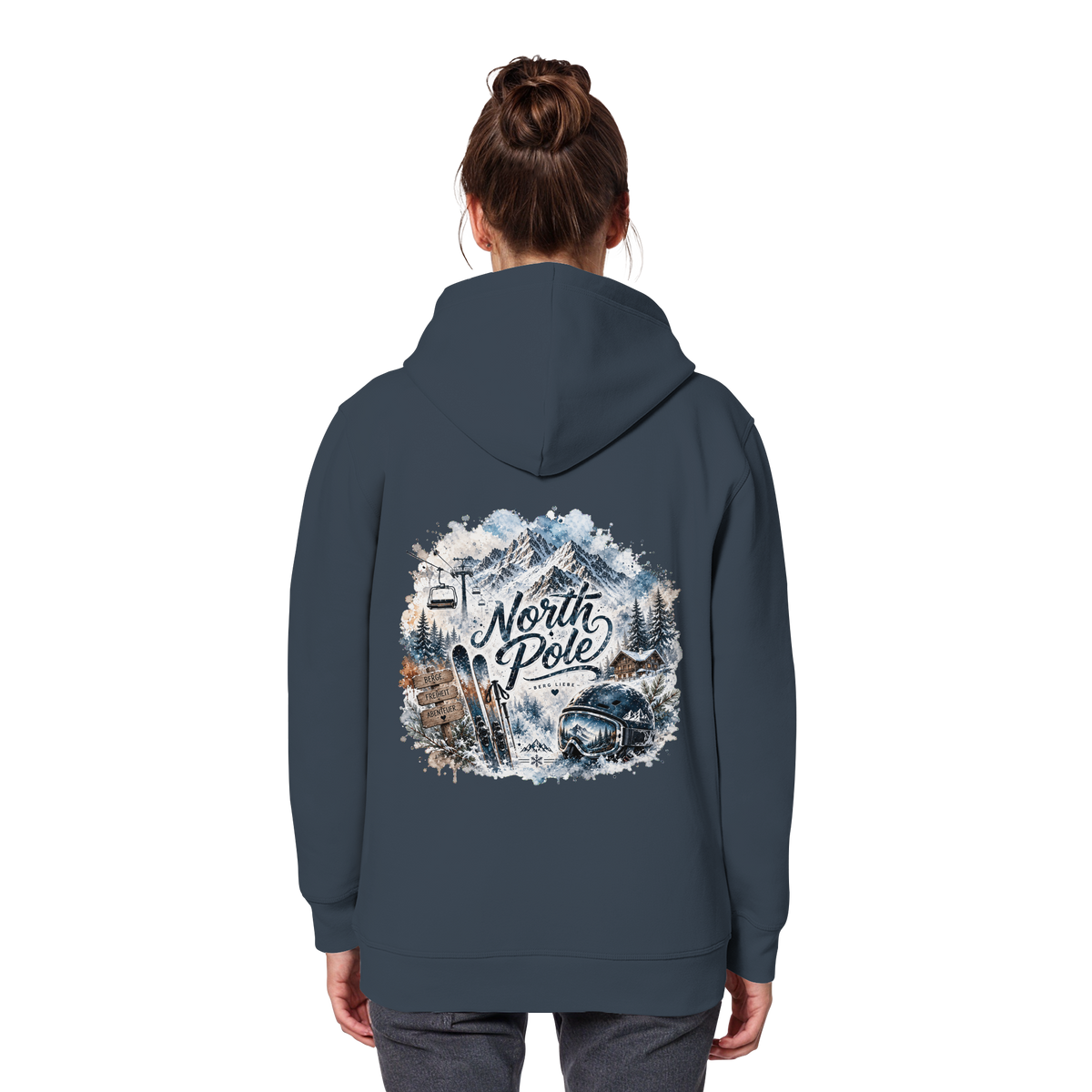 North Pole Ski - Organic Basic Hoodie