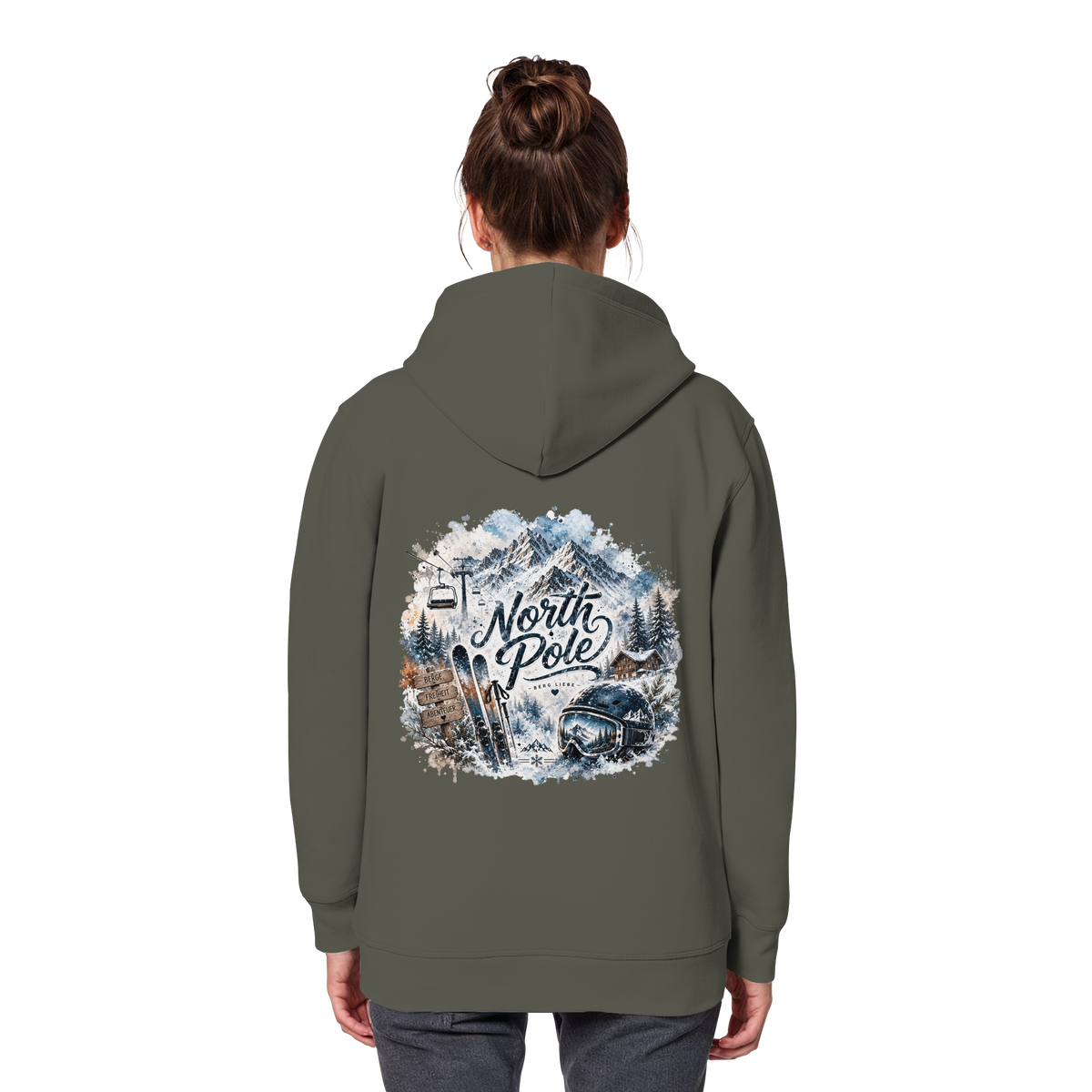 North Pole Ski - Organic Basic Hoodie
