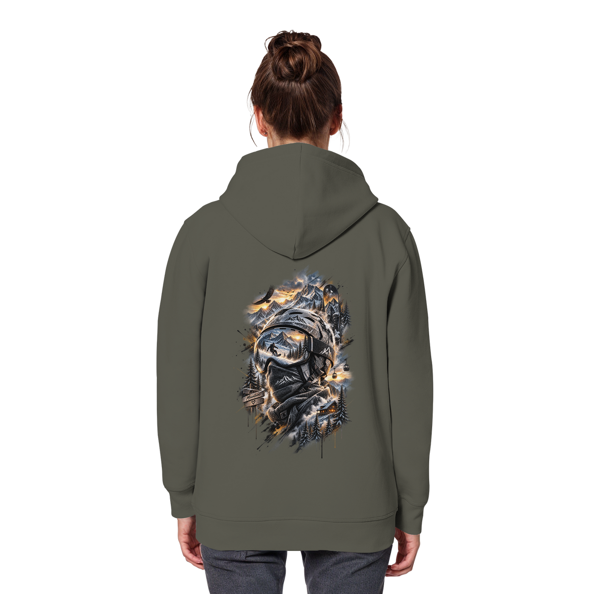 Ski Mountain - Organic Basic Hoodie