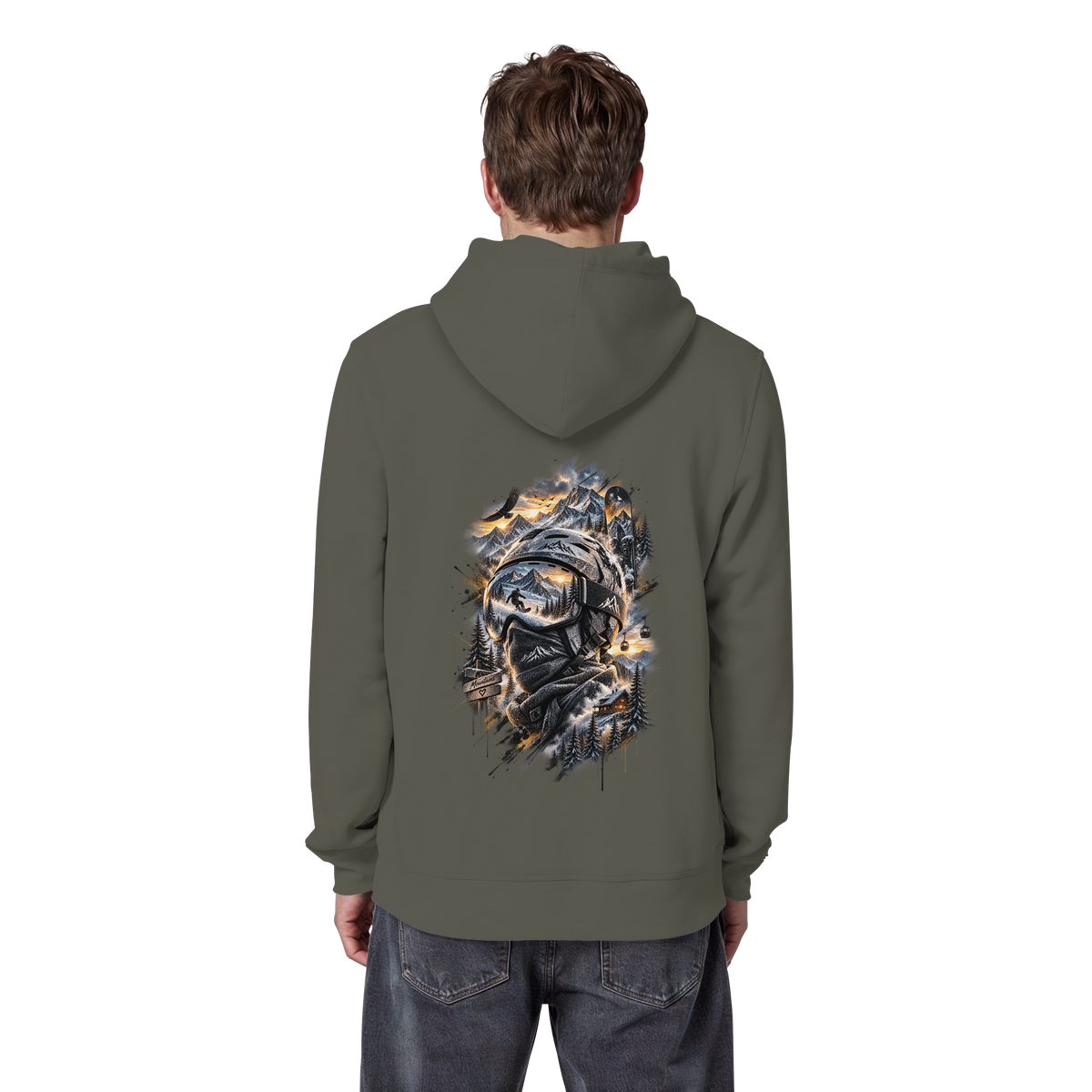 Ski Mountain - Organic Basic Hoodie