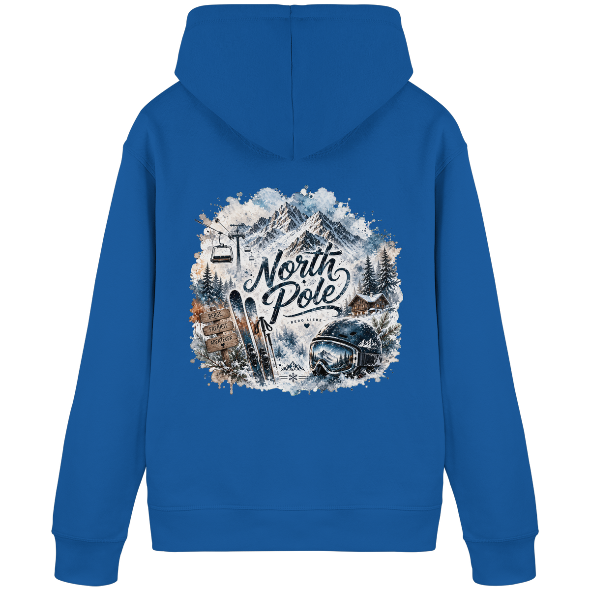 North Pole Ski - Organic Basic Hoodie
