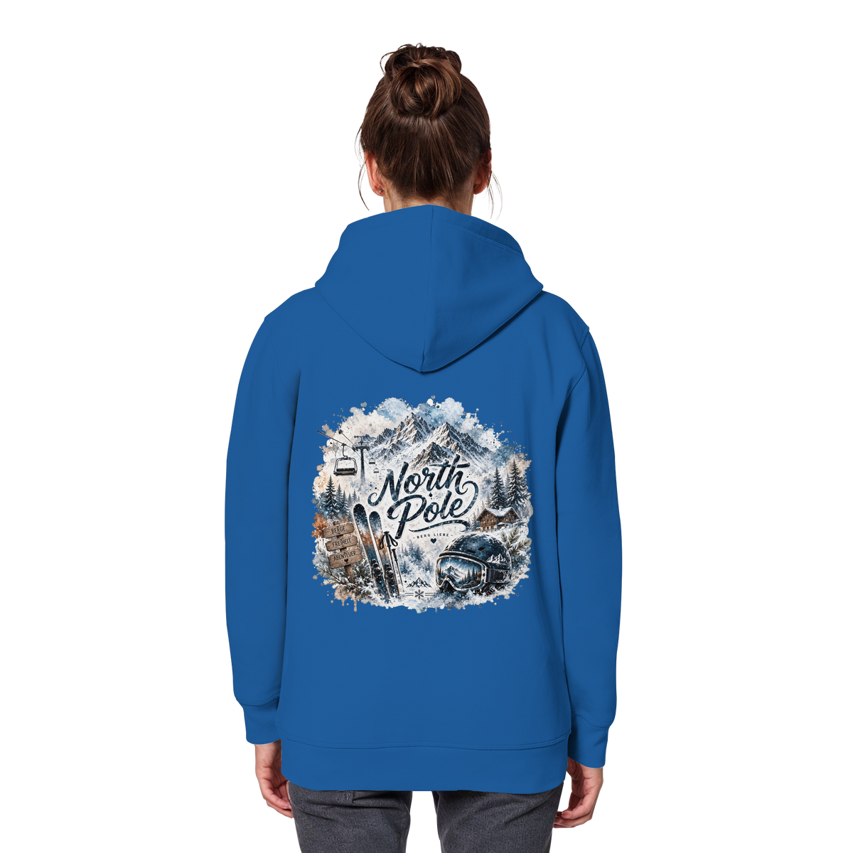 North Pole Ski - Organic Basic Hoodie