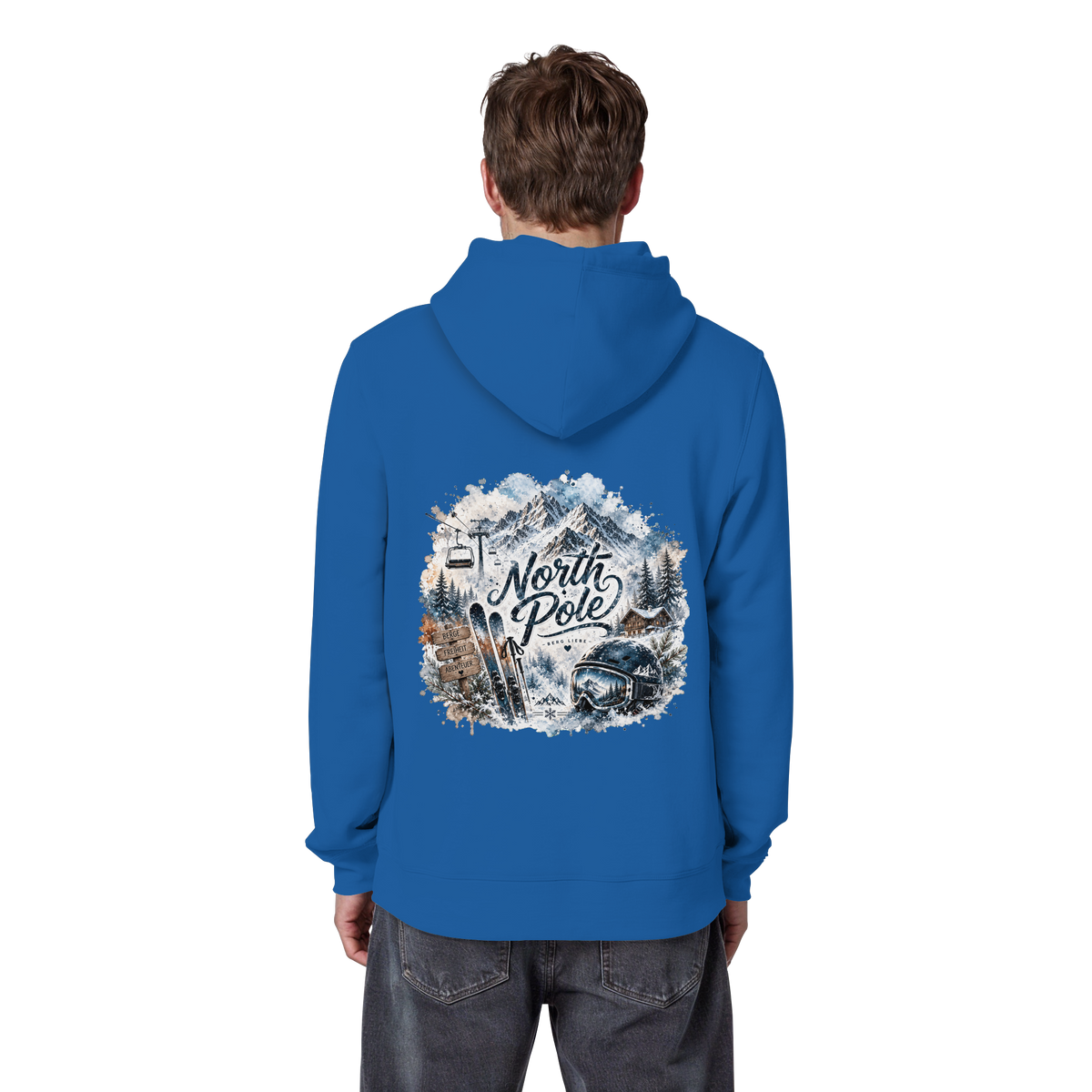 North Pole Ski - Organic Basic Hoodie