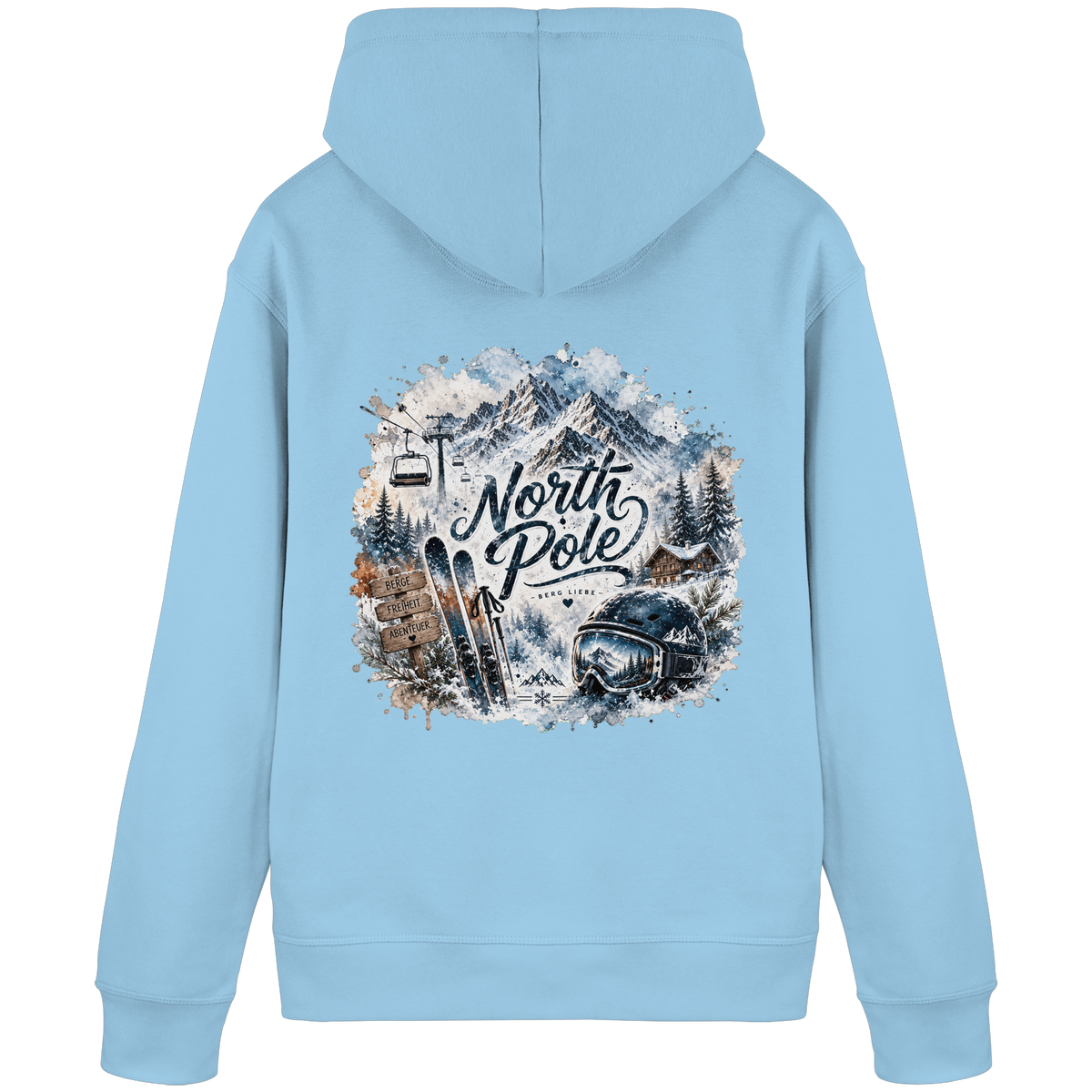 North Pole Ski - Organic Basic Hoodie
