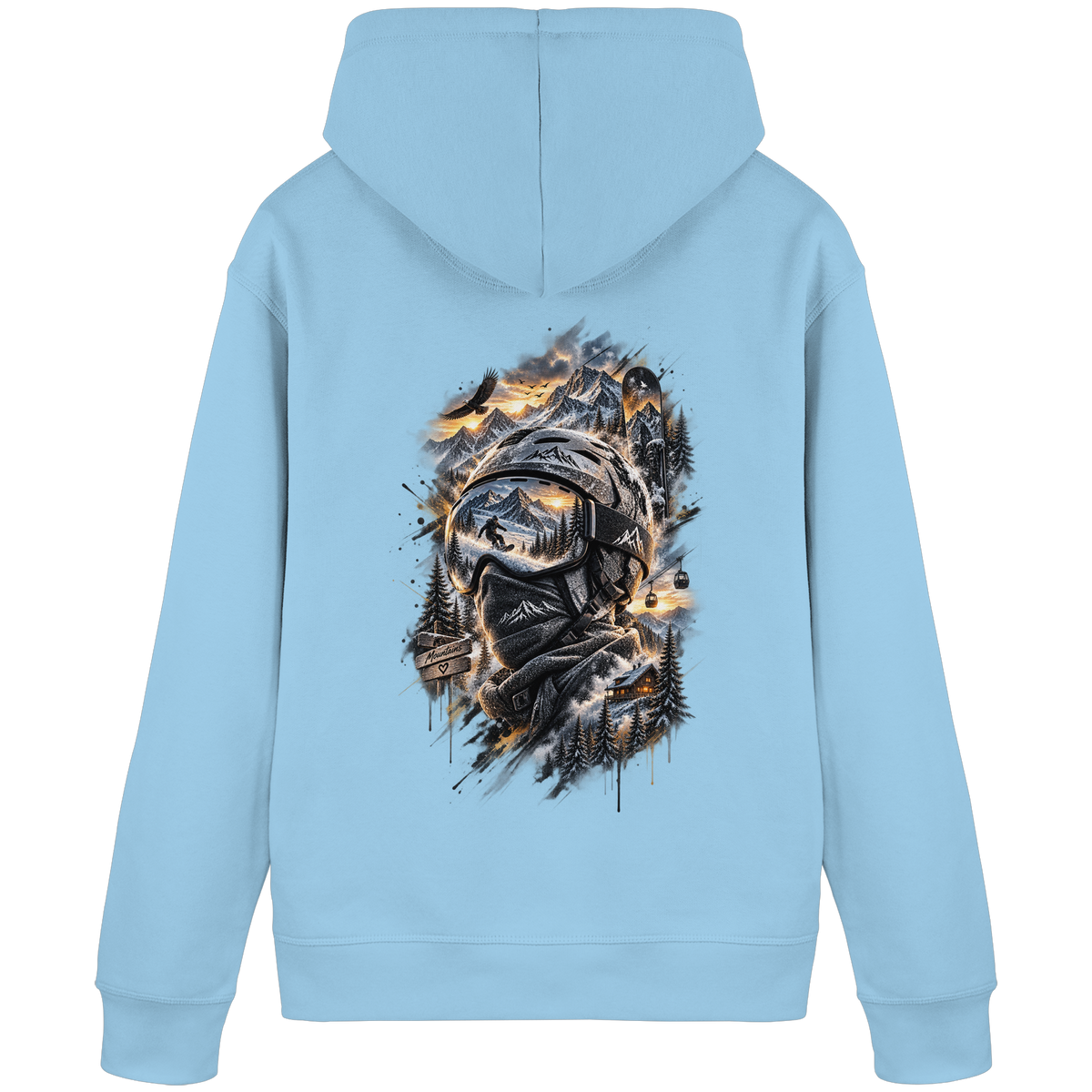 Ski Mountain - Organic Basic Hoodie