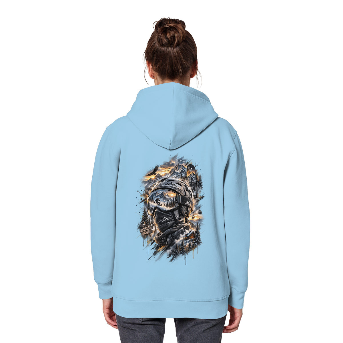 Ski Mountain - Organic Basic Hoodie