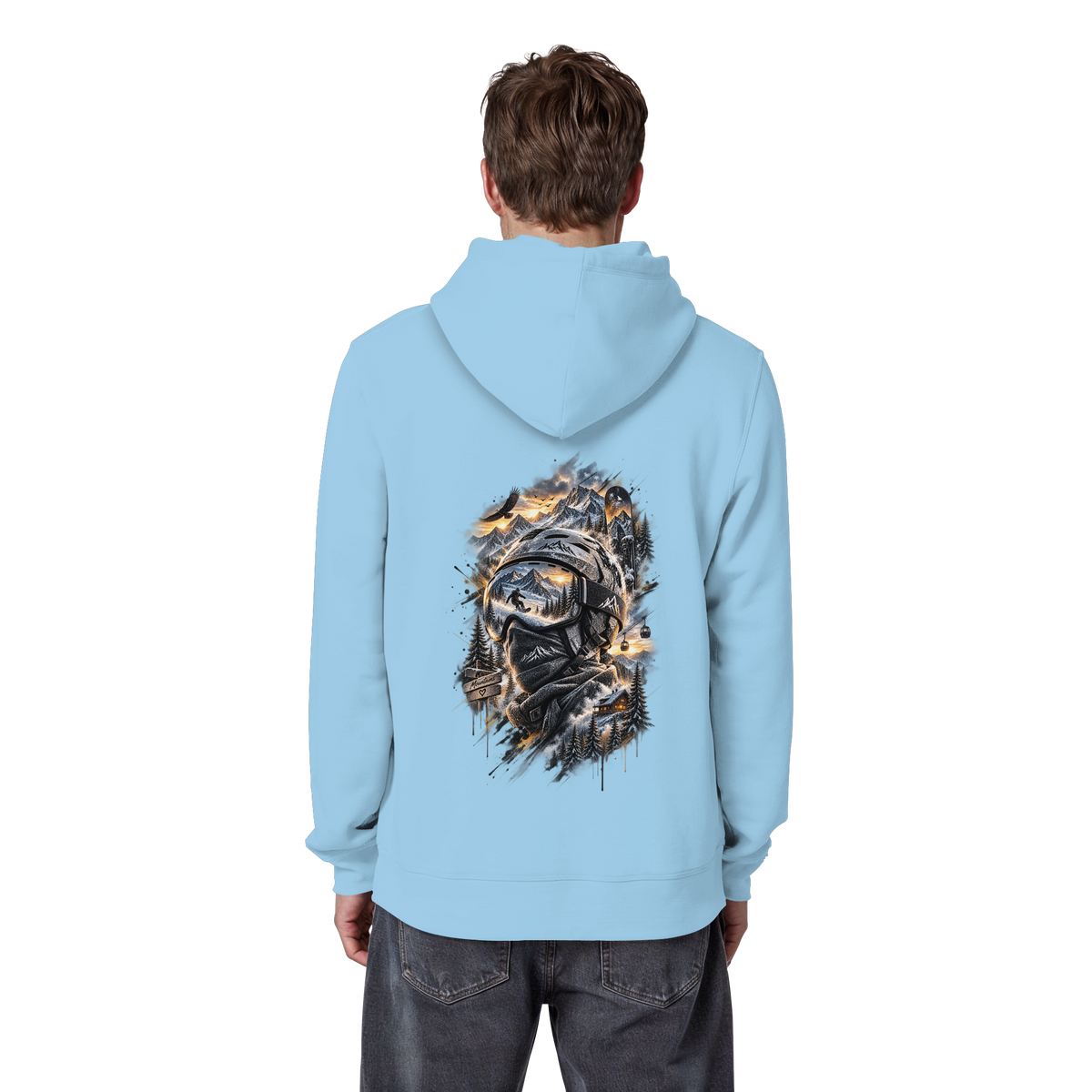 Ski Mountain - Organic Basic Hoodie