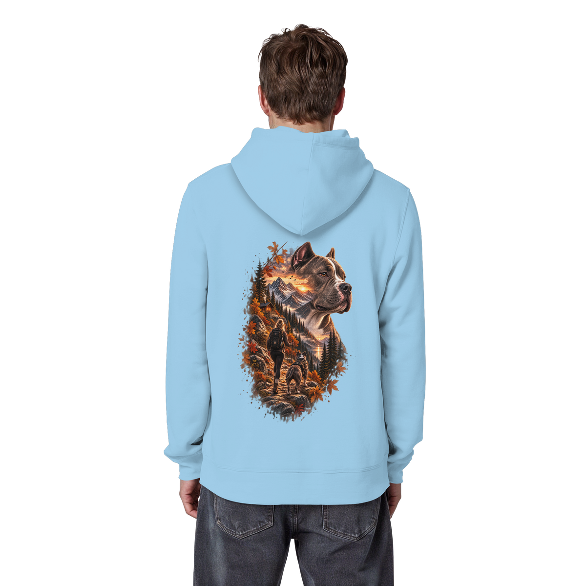 Dog Mountain Gray - Organic Basic Hoodie