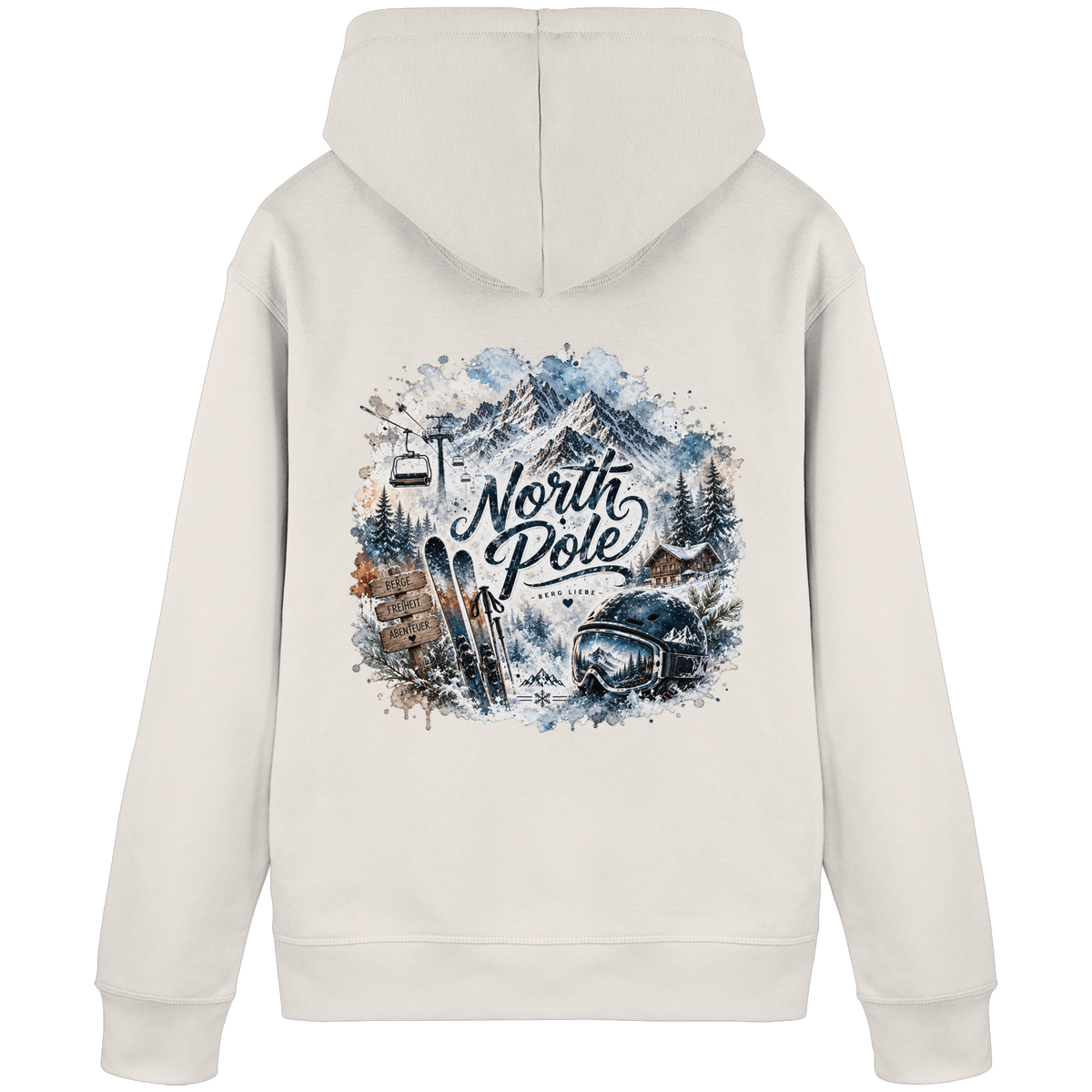 North Pole Ski - Organic Basic Hoodie