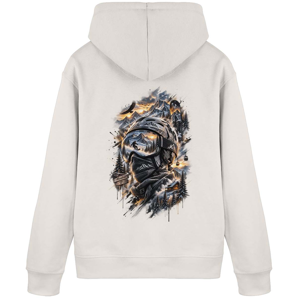 Ski Mountain - Organic Basic Hoodie