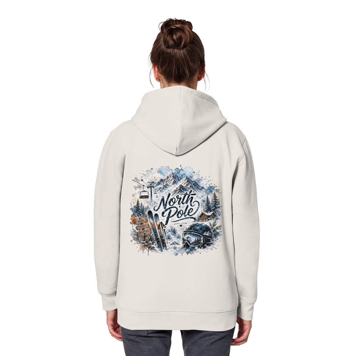 North Pole Ski - Organic Basic Hoodie