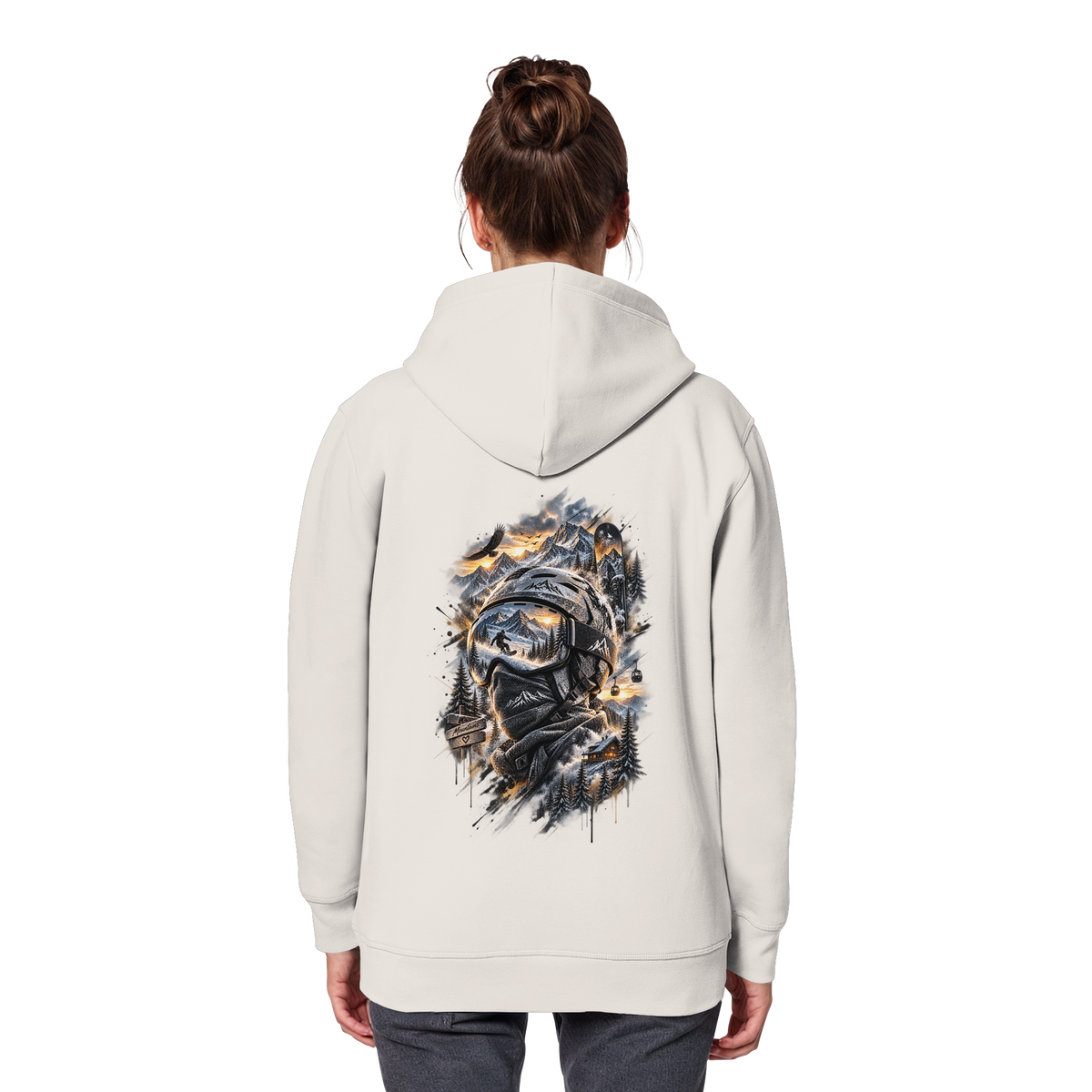 Ski Mountain - Organic Basic Hoodie